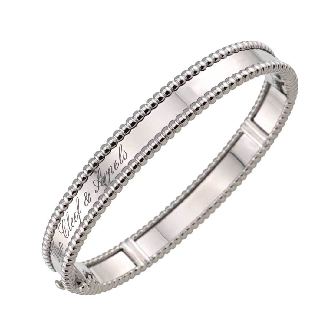 Van Cleef & Arpels Perlee Bracelet Extra Small #XS 14.5cm 18K WG 750 Bangle: --- Catalog ---Category: SizeLength: 14.5cm / 5.7''Category: DesignType: BangleGender: WomenMaterial: White gold (18K)Category: GeneralBrand: Van Cleef & Arpels--- Item List ---Section: ConditionRanki