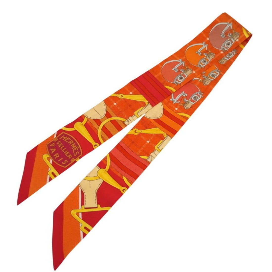 HERMES Ribbon Scarf, Scarf/Muffler, Twilly, Multicolor Silk, Women's, BOUQUETS SELLIER: --- Catalog ---Category: SizeSize (LxW): 86cm x 5cm / 33.85'' x 1.96''Category: DesignType: ScarfColor: Multi-colorGender: WomenMaterial: Silk Category: GeneralBrand: HermesCountry of Origin: France--