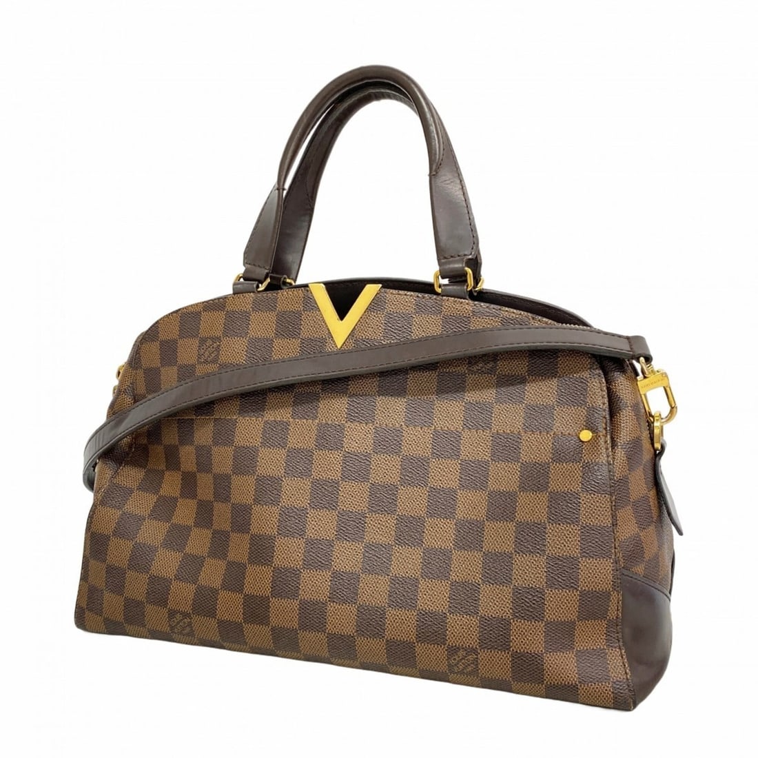 Louis Vuitton Damier Kensington Bowling Handbag N41505 Ebene 2-way bag for women P2749159: --- Catalog ---Category: SizeSize (HxWxD): 23cm x 34cm x 14cm / 9.05'' x 13.38'' x 5.51''Category: DesignType: HandbagColor: EbeneGender: WomenCategory: GeneralMPN: N41505Brand: Louis Vuitton--- Item 