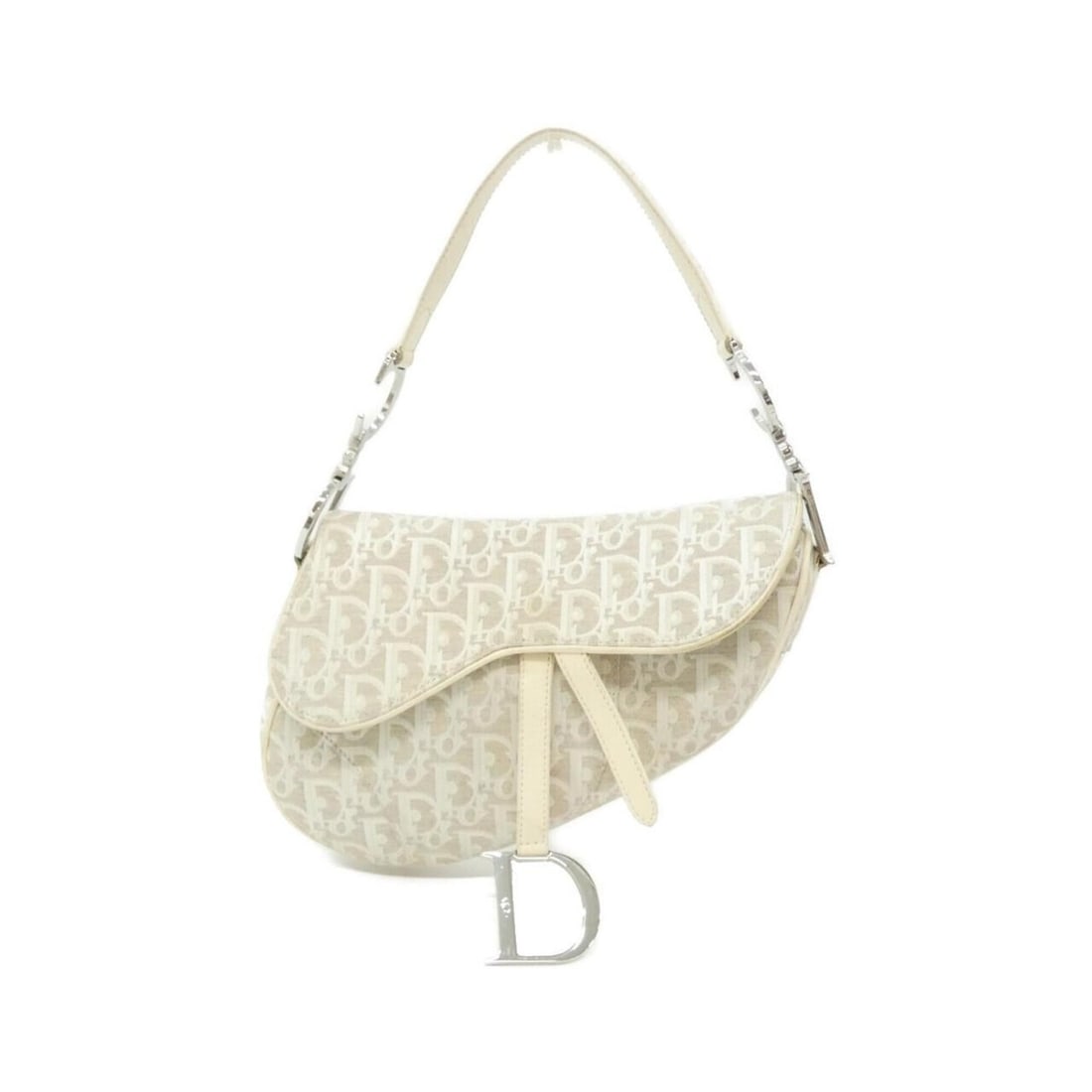 Christian Dior Saddle Shoulder Bag: --- Catalog ---Category: SizeSize (HxWxD): 18cm x 24cm x 5cm / 7.08'' x 9.44'' x 1.96''Category: DesignType: Shoulder bagColor: IvoryGender: WomenMaterial: Canvas Category: GeneralBrand: Christian Dio