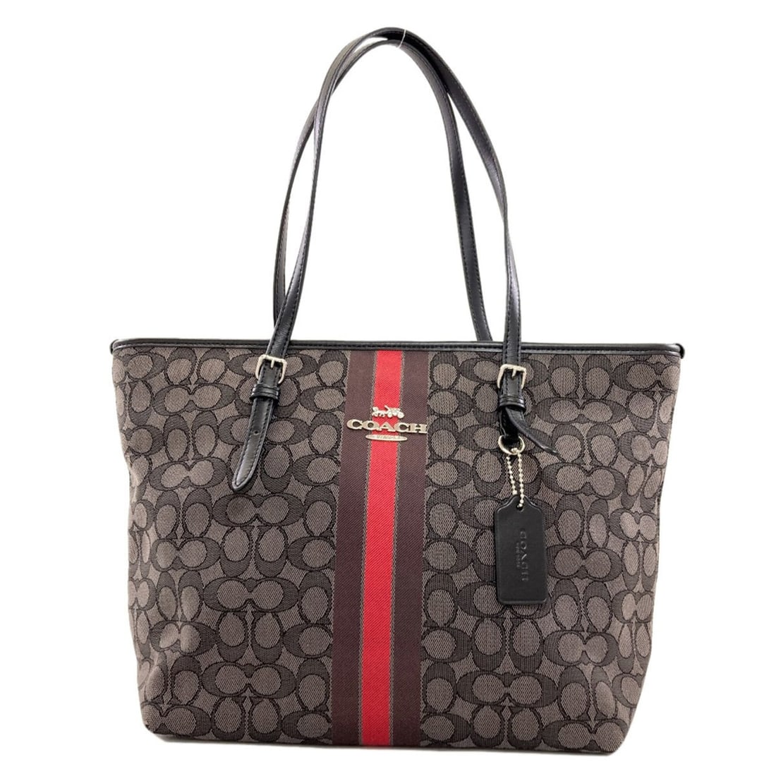 Coach F39043 Signature Tote Bag Canvas Women's COACH: --- Catalog ---Category: SizeSize (HxWxD): 27cm x 29cm x 14cm / 10.62'' x 11.41'' x 5.51''Category: DesignType: Tote bagColor: GrayGender: WomenMaterial: Canvas Category: GeneralBrand: Coach--- Item L