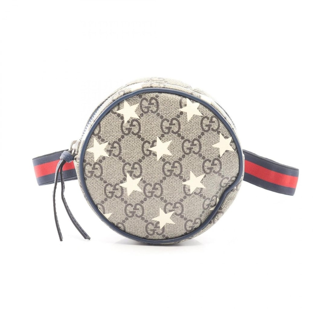 Gucci Children's GG Supreme Star Kids Waist Bag/Handbag, Coated Canvas and Leather, Women's,: --- Catalog ---Category: SizeSize (HxWxD): 12cm x 12cm x 4cm / 4.72'' x 4.72'' x 1.57''Category: DesignType: Fanny pack, HandbagColor: Beige, NavyGender: Girls,WomenMaterial: PVC , Coated canvas , Lea