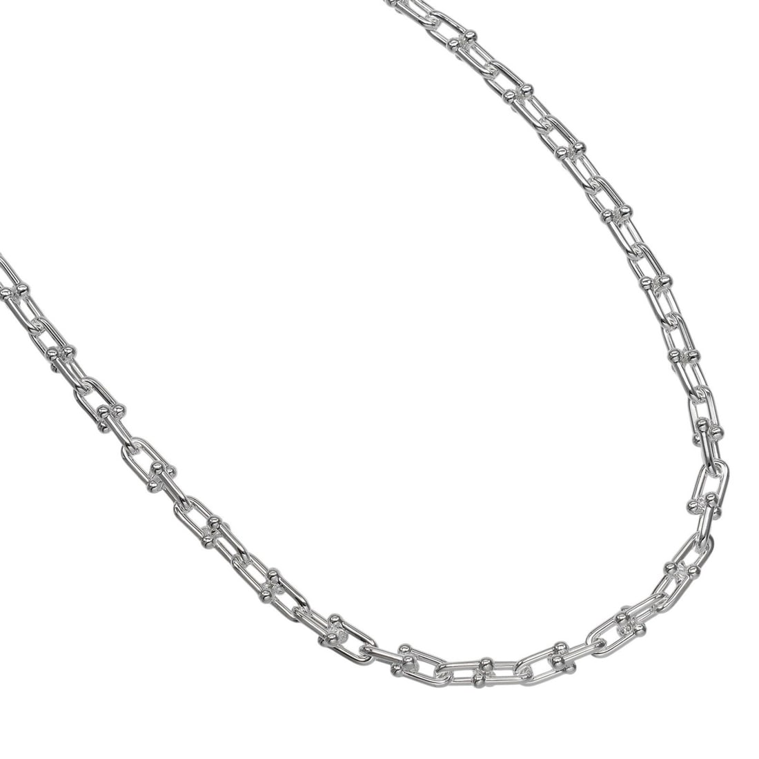 Tiffany HardWear Small Link Necklace, Sterling Silver 925, Approx. 42.9g, TIFFANY & Co.: --- Catalog ---Category: SizeNeck Circumference: 45.7 cm / 17.99''Category: DesignGender: WomenMaterial: Silver 925Necklace Type: NecklaceCategory: GeneralBrand: Tiffany--- Item List ---Section: Condi