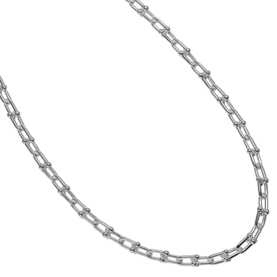 Tiffany HardWear Small Link Necklace, Sterling Silver 925, Approx. 41.9g, TIFFANY & Co.: --- Catalog ---Category: SizeNeck Circumference: 45.7 cm / 17.99''Category: DesignGender: WomenMaterial: Silver 925Necklace Type: NecklaceCategory: GeneralBrand: Tiffany--- Item List ---Section: Condi