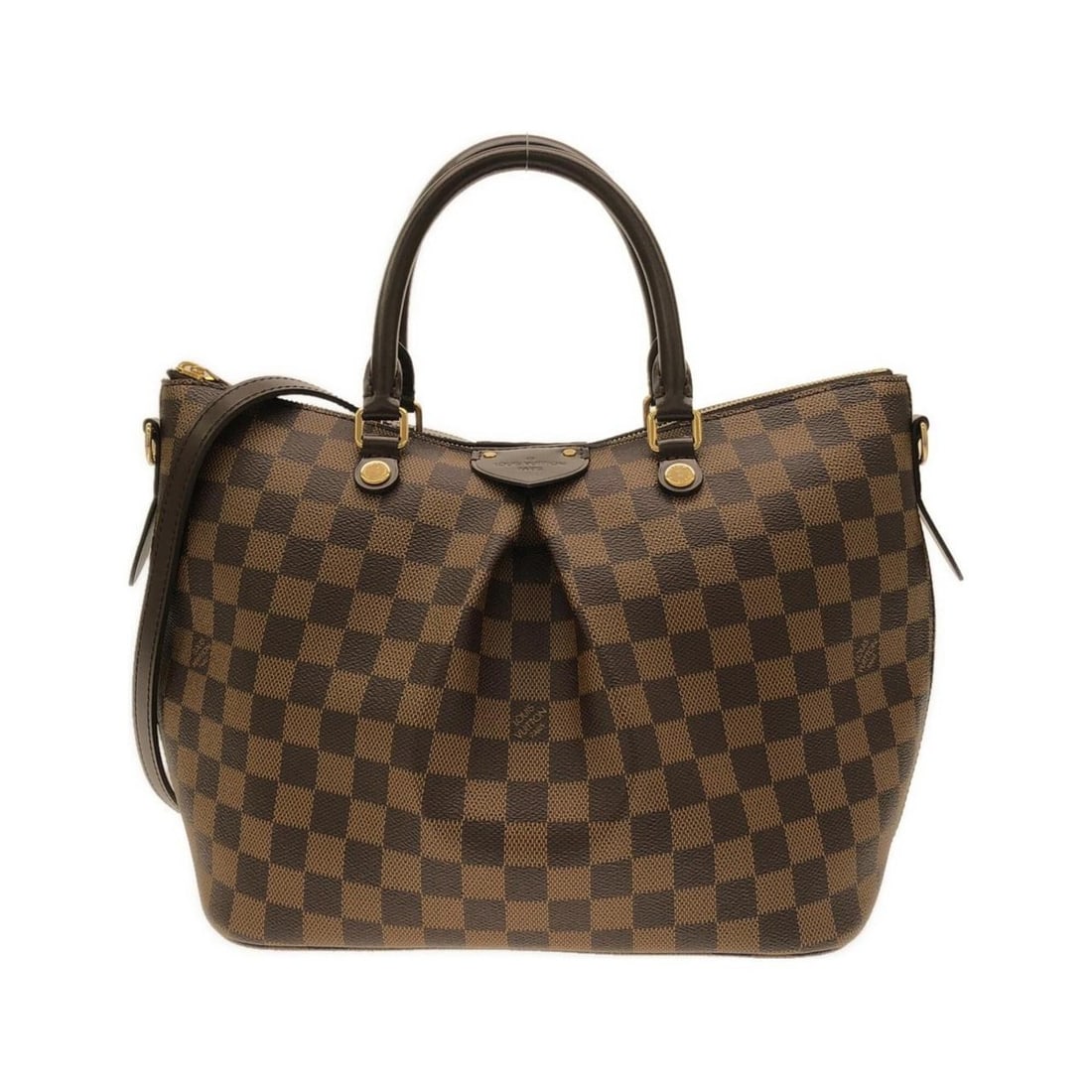 Louis Vuitton Damier Siena MM N41546 Handbag: --- Catalog ---Category: SizeSize (HxWxD): 23.5cm x 33cm x 14.5cm / 9.25'' x 12.99'' x 5.7''Category: DesignType: HandbagColor: BrownGender: Women,MenMaterial: Coated canvas Category: GeneralMPN: N415