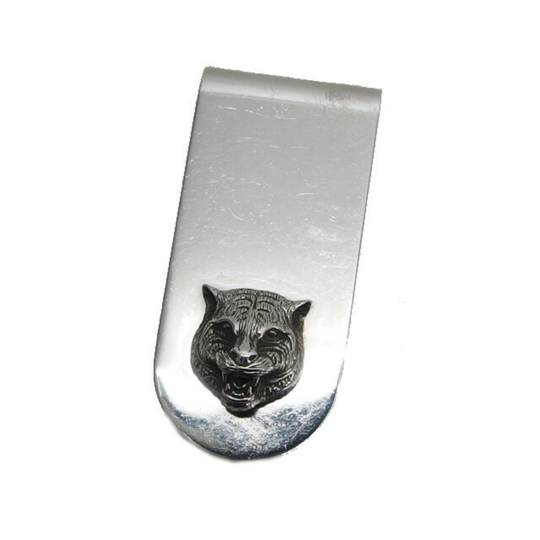 Gucci Angry Cat Silver Money Clip: --- Catalog ---Category: SizeWeight: 40g / 1.41oz.Size (HxWxD): 5.3cm x 2.5cm x 1.5cm / 2.08'' x 0.98'' x 0.59''Category: DesignType: Money clipColor: SilverGender: MenMaterial: Silver 925 Category: G