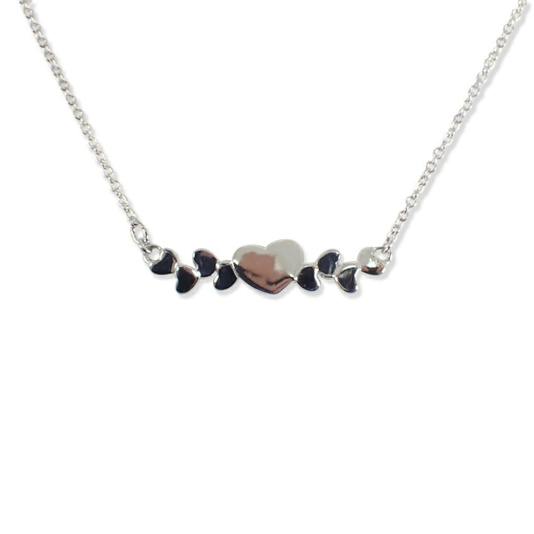 TIFFANY & Co. 925 Modern Heart Pendant Necklace: --- Catalog ---Category: SizePendant Size: 6.1mm x 26.8mm / 0.24'' x 1.05''Neck Circumference: 40.5 cm / 15.94''Category: DesignGender: WomenMaterial: Sterling silver 925Necklace Type: NecklaceCategor