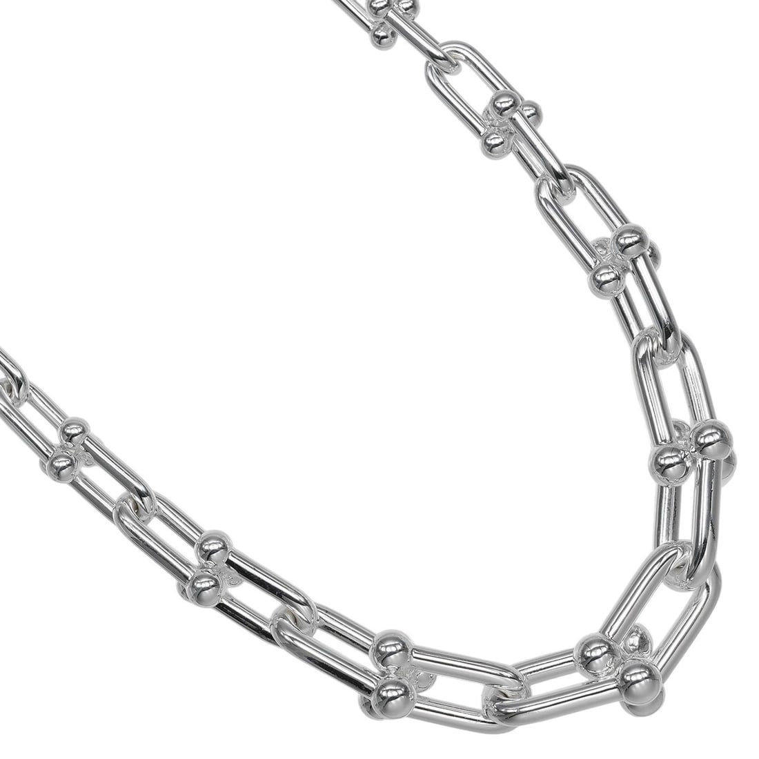 Tiffany HardWear Graduated Link Necklace, Sterling Silver 925, Approx. 106.7g, TIFFANY & Co.: --- Catalog ---Category: SizeNeck Circumference: 45.7 cm / 17.99''Category: DesignColor: SilverGender: WomenMaterial: Silver 925Necklace Type: NecklaceCategory: GeneralBrand: Tiffany--- Item List ---S