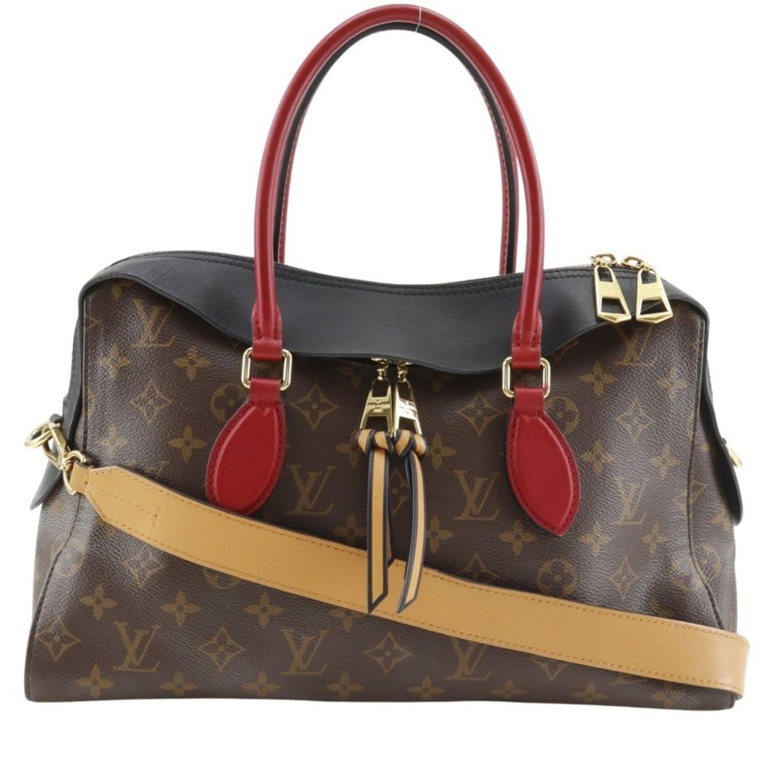 Louis Vuitton Tuileries Tote Handbag/Shoulder Bag, M41456, Monogram Canvas, 2017 Model, Brown,: --- Catalog ---Category: SizeSize (HxWxD): 22cm x 35cm x 13cm / 8.66'' x 13.77'' x 5.11''Category: DesignType: Handbag, Tote bagColor: BrownGender: WomenMaterial: Monogram , Canvas Category: GeneralMP