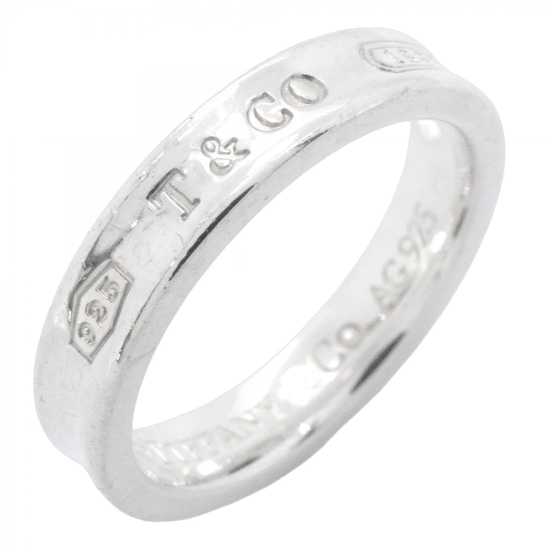 Tiffany & Co. Narrow Ring, Sterling Silver 925, Size 11, Women's: --- Catalog ---Category: SizeJP Size: 11US Size: 6Category: DesignType: Band ringGender: WomenMaterial: Silver 925Category: GeneralBrand: Tiffany--- Item List ---Section: ConditionRanking: Rank AB Use