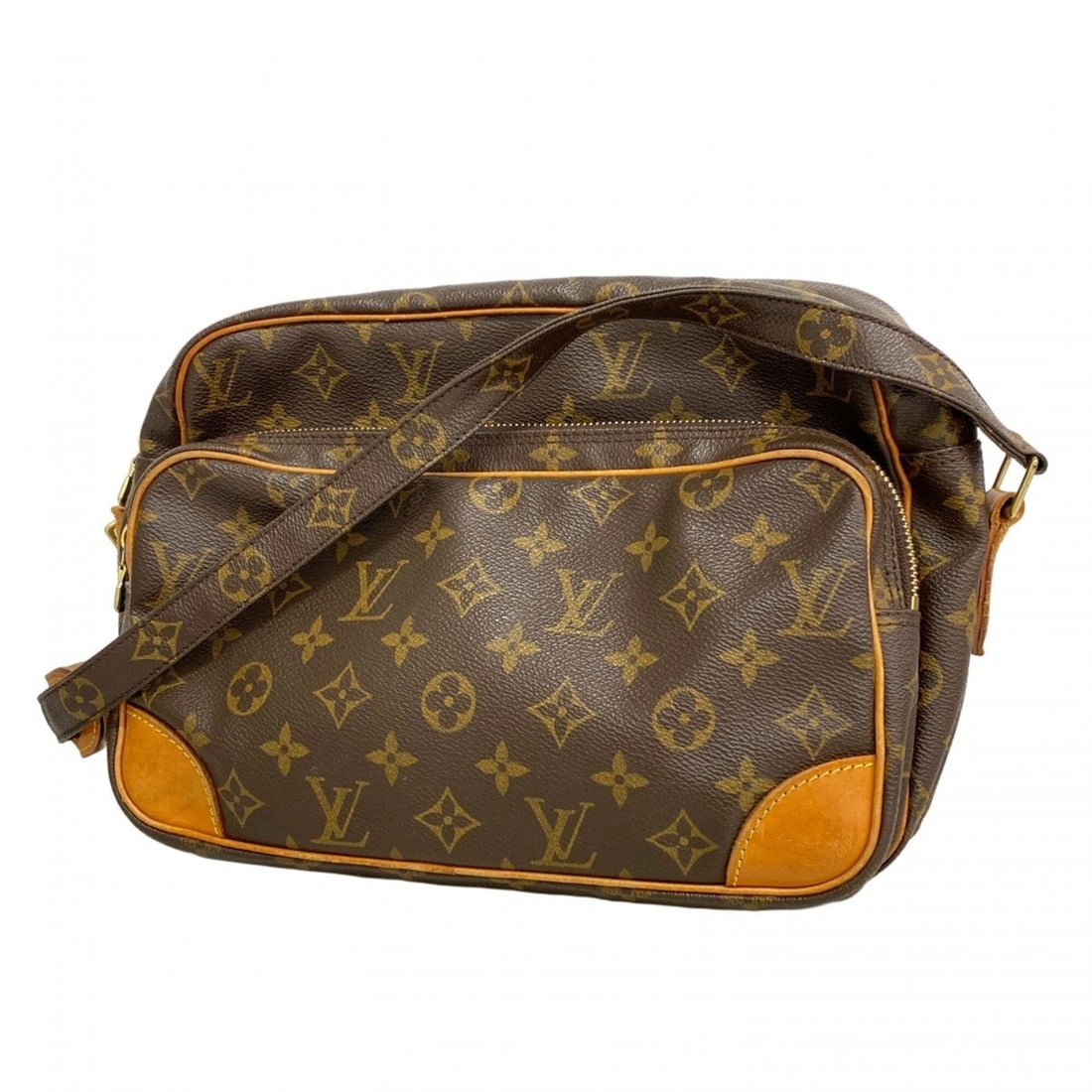 Louis Vuitton Monogram Nile Shoulder Bag M45244 Brown Women's P2785109: --- Catalog ---Category: SizeSize (HxWxD): 20cm x 28cm x 12cm / 7.87'' x 11.02'' x 4.72''Category: DesignType: Shoulder bagColor: BrownGender: WomenCategory: GeneralMPN: M45244Brand: Louis Vuitton--- 
