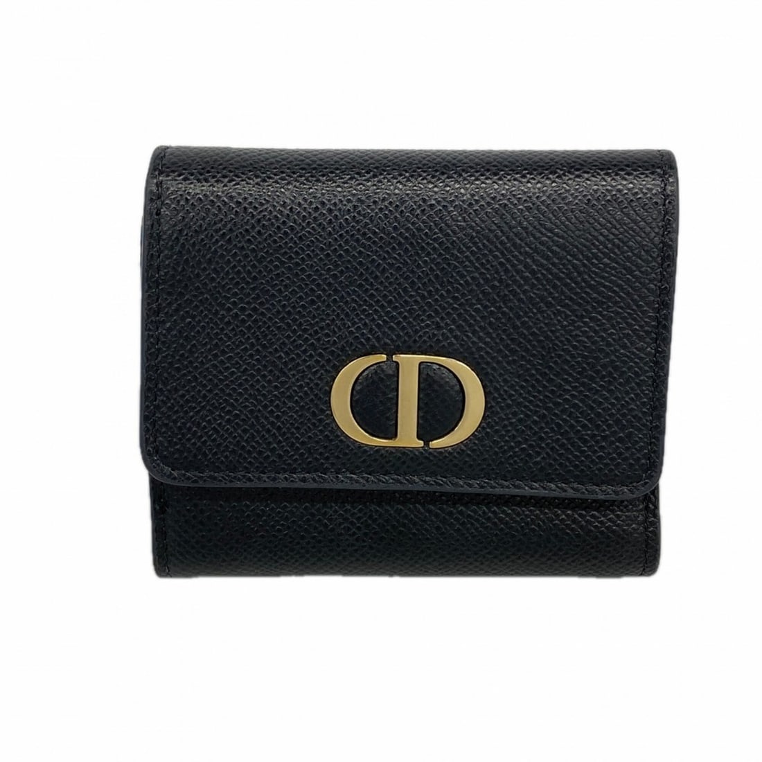 Christian Dior Tri-fold Wallet, Leather, Black, Women's, P2775133: --- Catalog ---Category: SizeSize (HxWxD): 9cm x 10cm x 2.5cm / 3.54'' x 3.93'' x 0.98''Category: DesignType: Wallet (tri-fold)Color: BlackGender: WomenMaterial: Leather Category: GeneralBrand: Christ