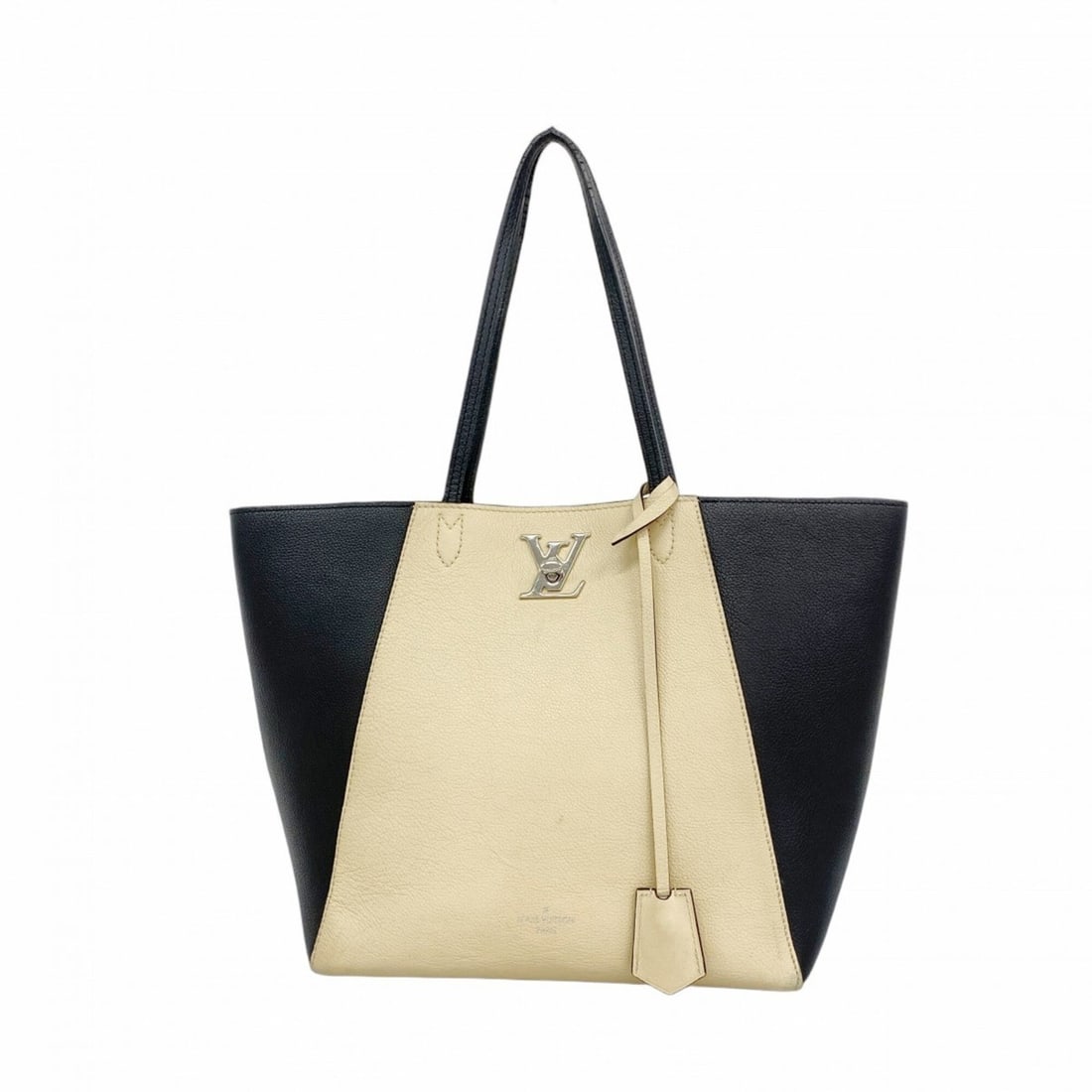 Louis Vuitton Tote Bag, Calfskin Lockme Cabas M42289 Vanille Noir (Women's) P2765852: --- Catalog ---Category: SizeSize (HxWxD): 27cm x 27cm x 16cm / 10.62'' x 10.62'' x 6.29''Category: DesignType: Tote bagColor: Noir, VanillaGender: WomenCategory: GeneralMPN: M42289Brand: Louis Vuitto