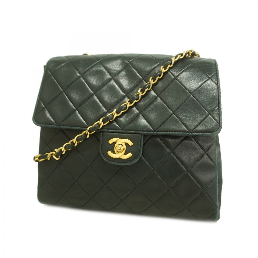 Chanel Matelassé Chain Shoulder Bag, Lambskin, Black, Women's: --- Catalog ---Category: SizeSize (HxWxD): 21.5cm x 24.5cm x 8.5cm / 8.46'' x 9.64'' x 3.34''Category: DesignType: Shoulder bagColor: BlackGender: WomenMaterial: Leather Hardware Color: GoldLeather/Fu