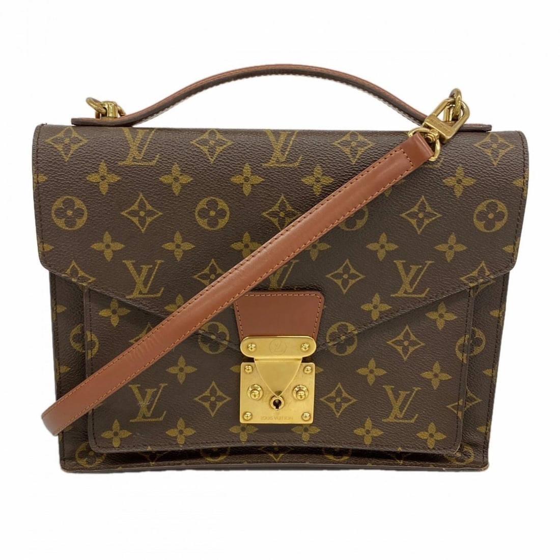 Louis Vuitton Monogram Monceau 28 Handbag M51185 Brown 2-way bag for women: --- Catalog ---Category: SizeSize (HxWxD): 21.5cm x 28cm x 8cm / 8.46'' x 11.02'' x 3.14''Category: DesignType: HandbagColor: BrownGender: WomenCategory: GeneralMPN: M51185Brand: Louis Vuitton--- Item