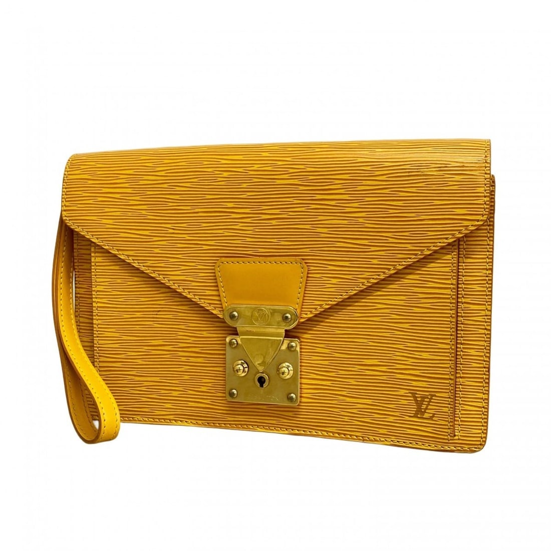 Louis Vuitton Epi Pochette Sellier Dragonne Tassili Yellow Clutch Bag for Men: --- Catalog ---Category: SizeSize (HxWxD): 18cm x 26cm x 3.5cm / 7.08'' x 10.23'' x 1.37''Category: DesignType: Clutch bagColor: YellowGender: MenCategory: GeneralBrand: Louis Vuitton--- Item List ---
