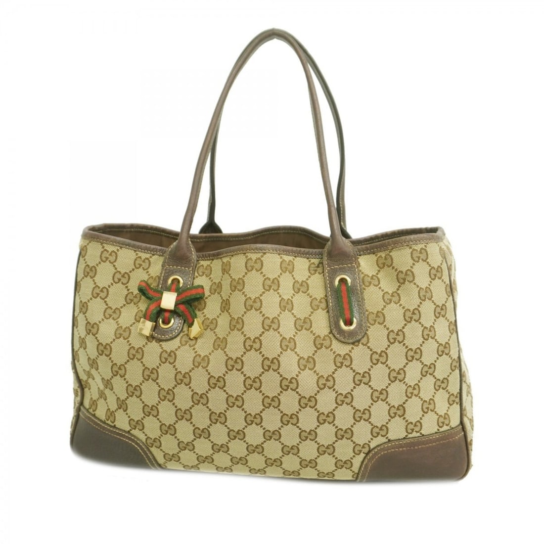 Gucci GG Canvas Princy Tote Bag 163805 Brown Champagne Women's: --- Catalog ---Category: SizeSize (HxWxD): 23cm x 37.5cm x 10.5cm / 9.05'' x 14.76'' x 4.13''Category: DesignType: Tote bagColor: BrownGender: WomenMaterial: Canvas Category: GeneralMPN: 163805Brand: 
