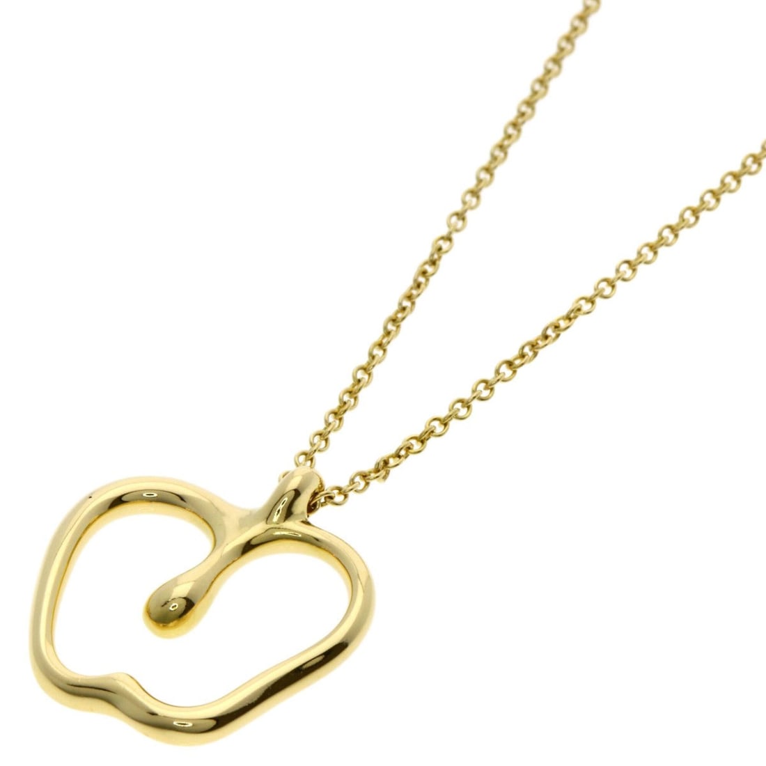 Tiffany & Co. Apple Necklace, 18K Yellow Gold, Women's.: --- Catalog ---Category: SizeWidth: 1mm / 0.04''Weight: 3.8g / 0.13oz.Pendant Size: 17.3mm x 16.2mm / 0.68'' x 0.63''Neck Circumference: 40.5 cm / 15.94''Category: DesignGender: WomenMaterial: Yellow 