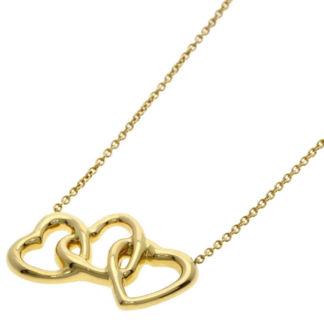 Tiffany & Co. Triple Heart Necklace, 18K Yellow Gold, Women's.: --- Catalog ---Category: SizeWidth: 1mm / 0.04''Weight: 4.6g / 0.16oz.Pendant Size: 12.5mm x 22.2mm / 0.49'' x 0.87''Neck Circumference: 46 cm / 18.11''Category: DesignGender: WomenMaterial: Yellow go