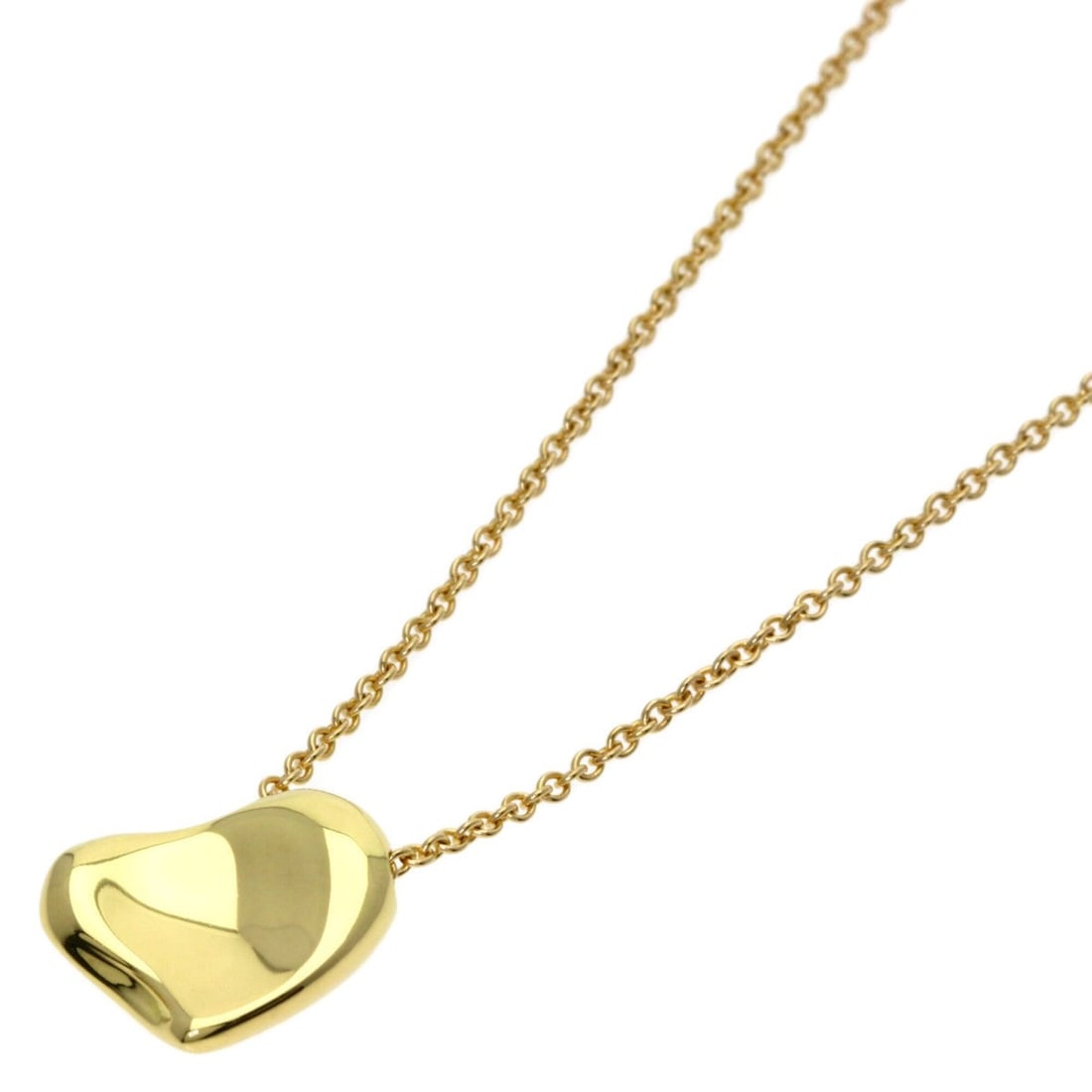 Tiffany & Co. Full Heart Necklace, 18K Yellow Gold, Women's.: --- Catalog ---Category: SizeWidth: 1mm / 0.04''Weight: 4.6g / 0.16oz.Pendant Size: 11.7mm x 10mm / 0.46'' x 0.39''Neck Circumference: 40 cm / 15.74''Category: DesignGender: WomenMaterial: Yellow gold