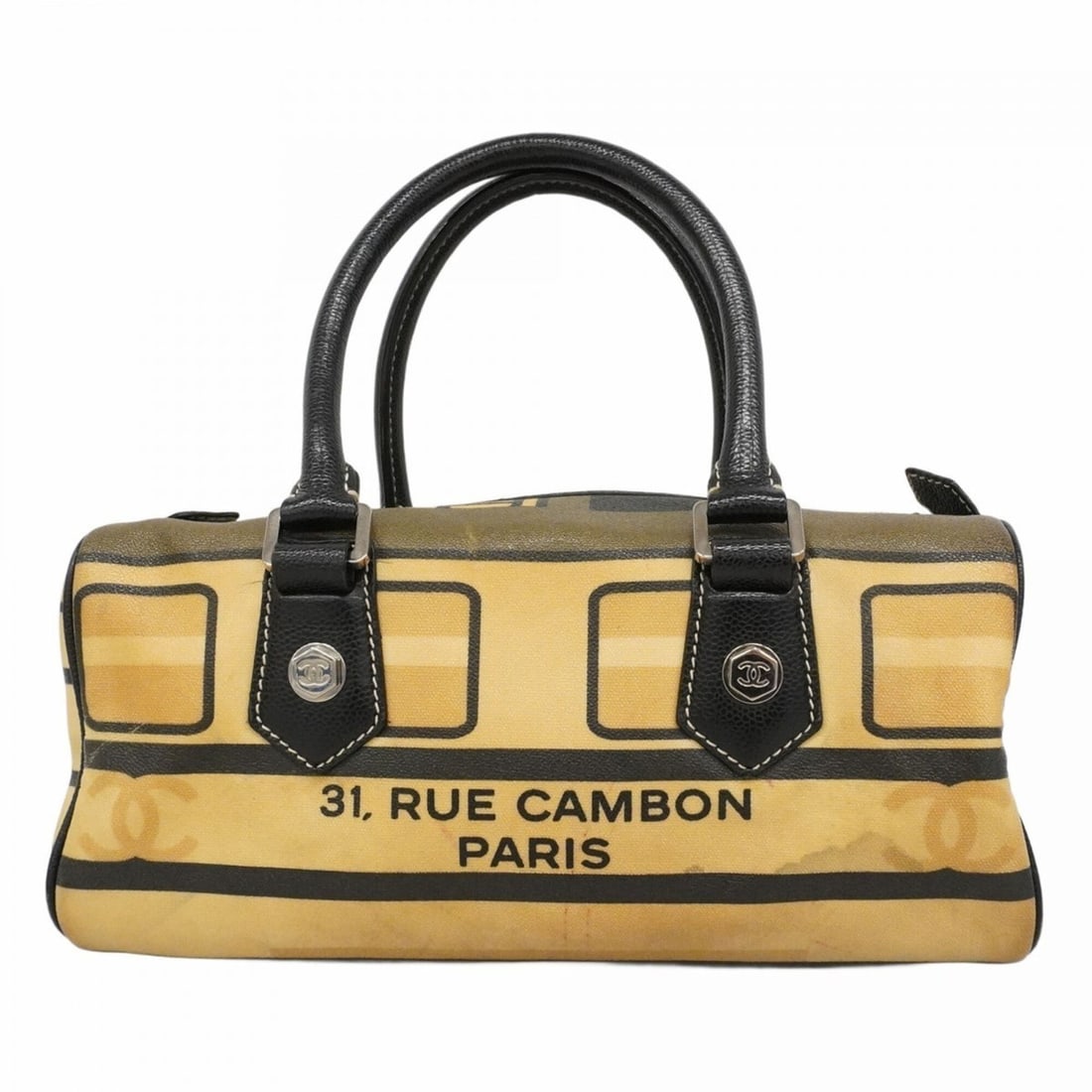 Chanel Central Station handbag, brown and black, for women.: --- Catalog ---Category: SizeSize (HxWxD): 15.5cm x 31cm x 15cm / 6.1'' x 12.2'' x 5.9''Category: DesignType: HandbagColor: Black, BrownGender: WomenMaterial: PVC Hardware Color: SilverCategory: Gener