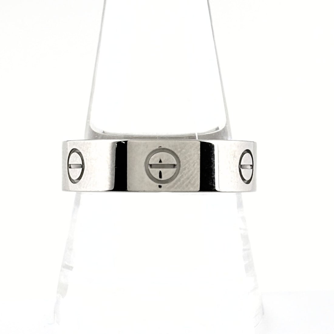 Cartier Love Ring (750) - Men's: --- Catalog ---Category: SizeJP Size: 22US Size: 10.5Category: DesignColor: SilverGender: MenCategory: GeneralBrand: Cartier--- Item List ---Section: ConditionRanking: Rank AB Used - Traces of usage, 