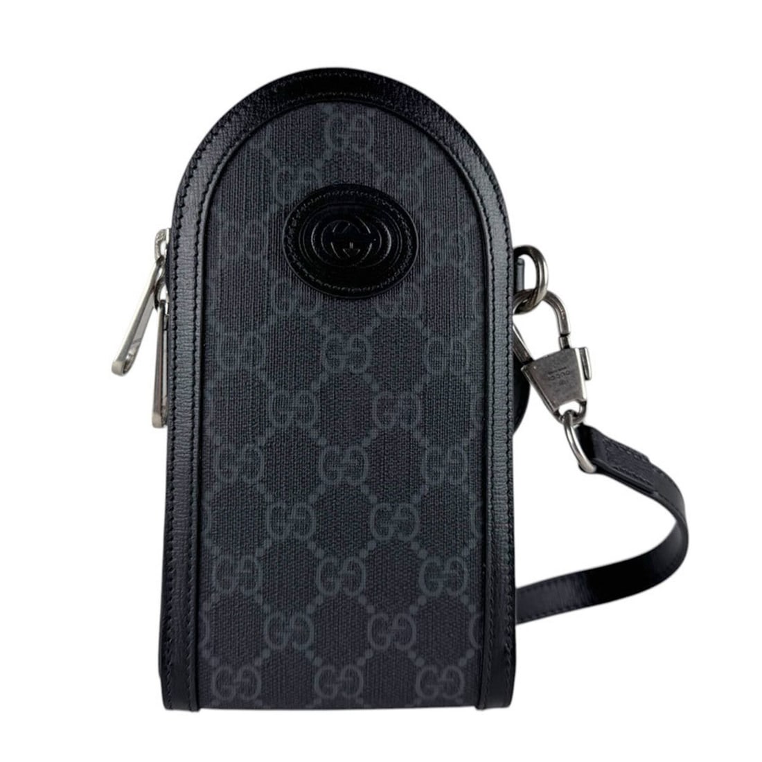 Gucci GUCCI Shoulder Bag Phone Holder Pouch GG Supreme Canvas Black Men's Women's 724352 z9399: --- Catalog ---Category: SizeSize (HxWxD): 19.5cm x 10.5cm x 2.5cm / 7.67'' x 4.13'' x 0.98''Category: DesignType: Pouch, Shoulder bagColor: BlackGender: Men,WomenMaterial: GG Supreme Category: Genera