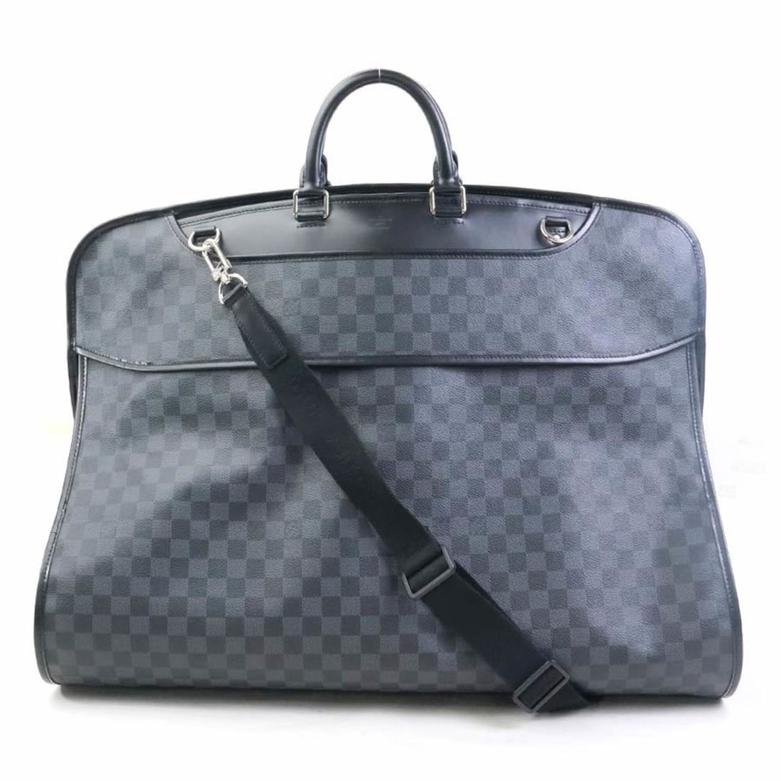 Louis Vuitton garment case/garment cover, Damier Graphite canvas, black, men's, N41383 90249a: --- Catalog ---Category: SizeSize (HxWxD): 53cm x 62cm / 20.86'' x 24.4''Category: DesignType: Garment caseColor: Black, Damier GraphiteGender: MenMaterial: Damier Graphite Category: GeneralMPN: N4138