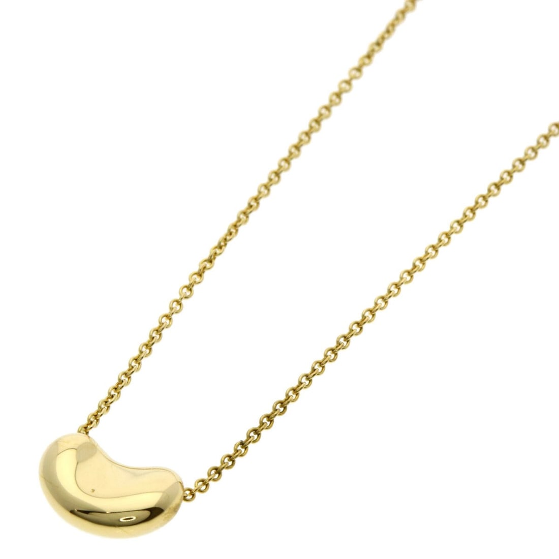 Tiffany Bean Necklace, 18K Yellow Gold, Women's, TIFFANY&Co.: --- Catalog ---Category: SizePendant Size: 7.1mm x 10.6mm / 0.27'' x 0.41''Neck Circumference: 41 cm / 16.14''Category: DesignGender: WomenMaterial: Yellow gold (18K)Necklace Type: NecklaceCategory: G