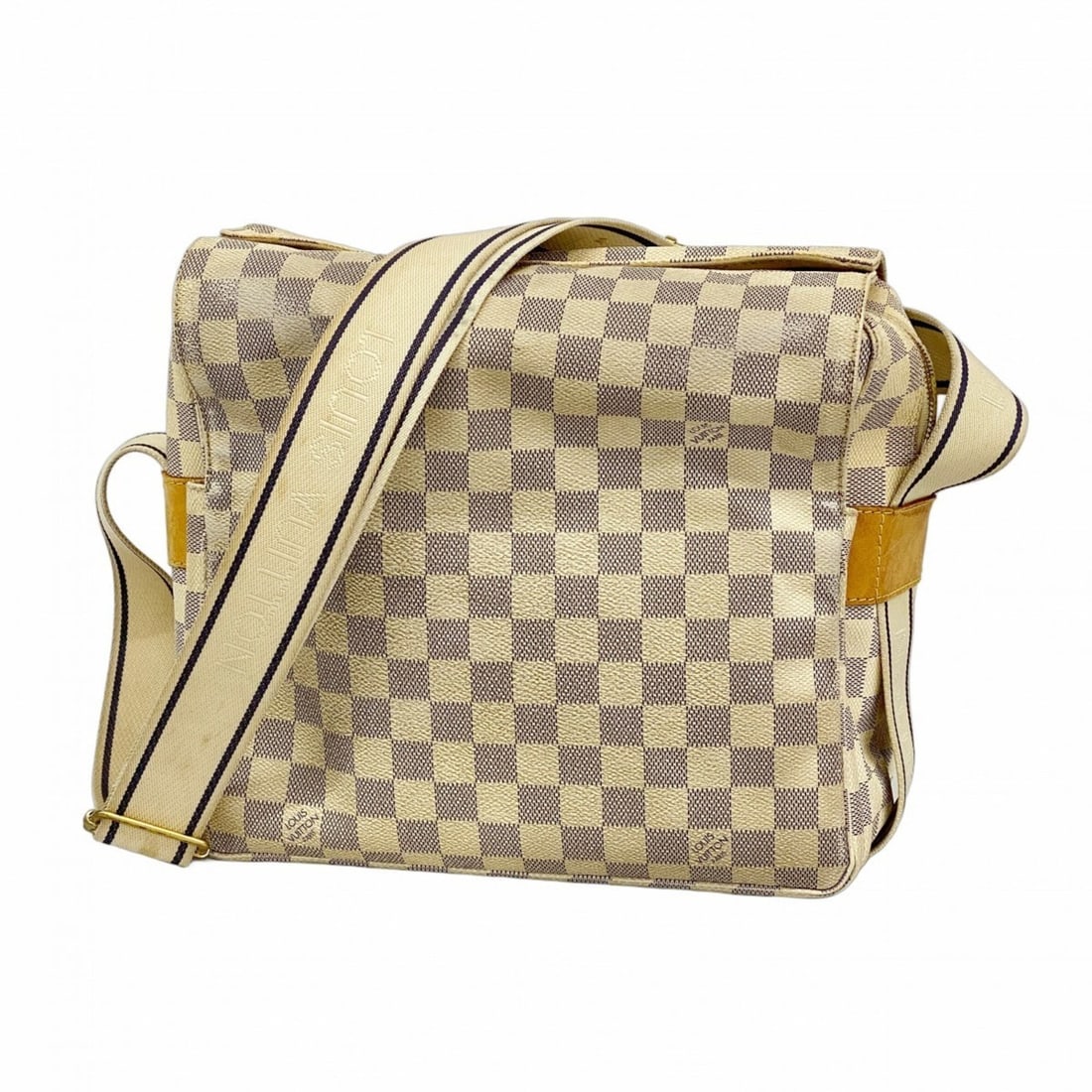 Louis Vuitton Damier Azur Naviglio Shoulder Bag N51189 White Women's: --- Catalog ---Category: SizeSize (HxWxD): 23.5cm x 27cm x 14.5cm / 9.25'' x 10.62'' x 5.7''Category: DesignType: Shoulder bagColor: WhiteGender: WomenCategory: GeneralMPN: N51189Brand: Louis Vuitton-