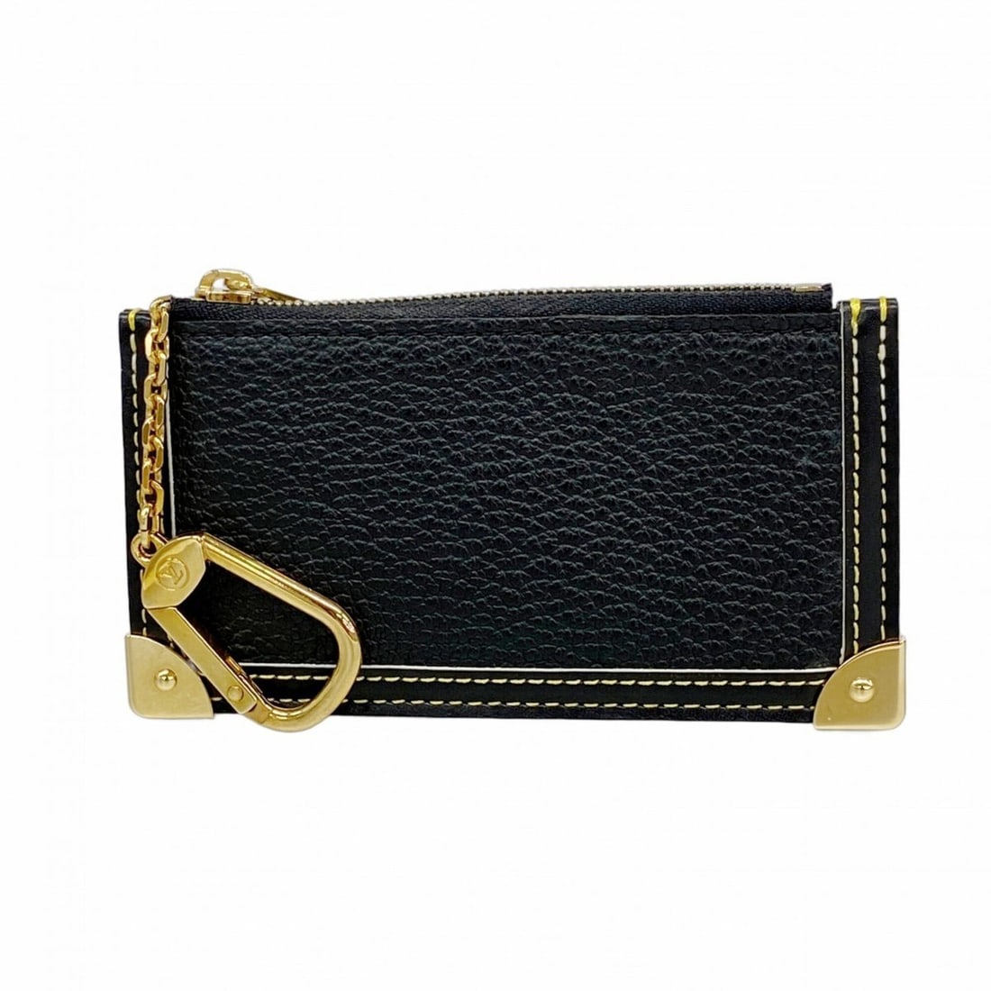 Louis Vuitton Suhali Pochette Clé M91824 Noir (Men's/Women's): --- Catalog ---Category: SizeSize (HxWxD): 7cm x 12.7cm x 5.00mm / 2.75'' x 5'' x 0.19''Category: DesignType: Coin purse/coin caseColor: NoirGender: Men,WomenCategory: GeneralMPN: M91824Brand: Louis V