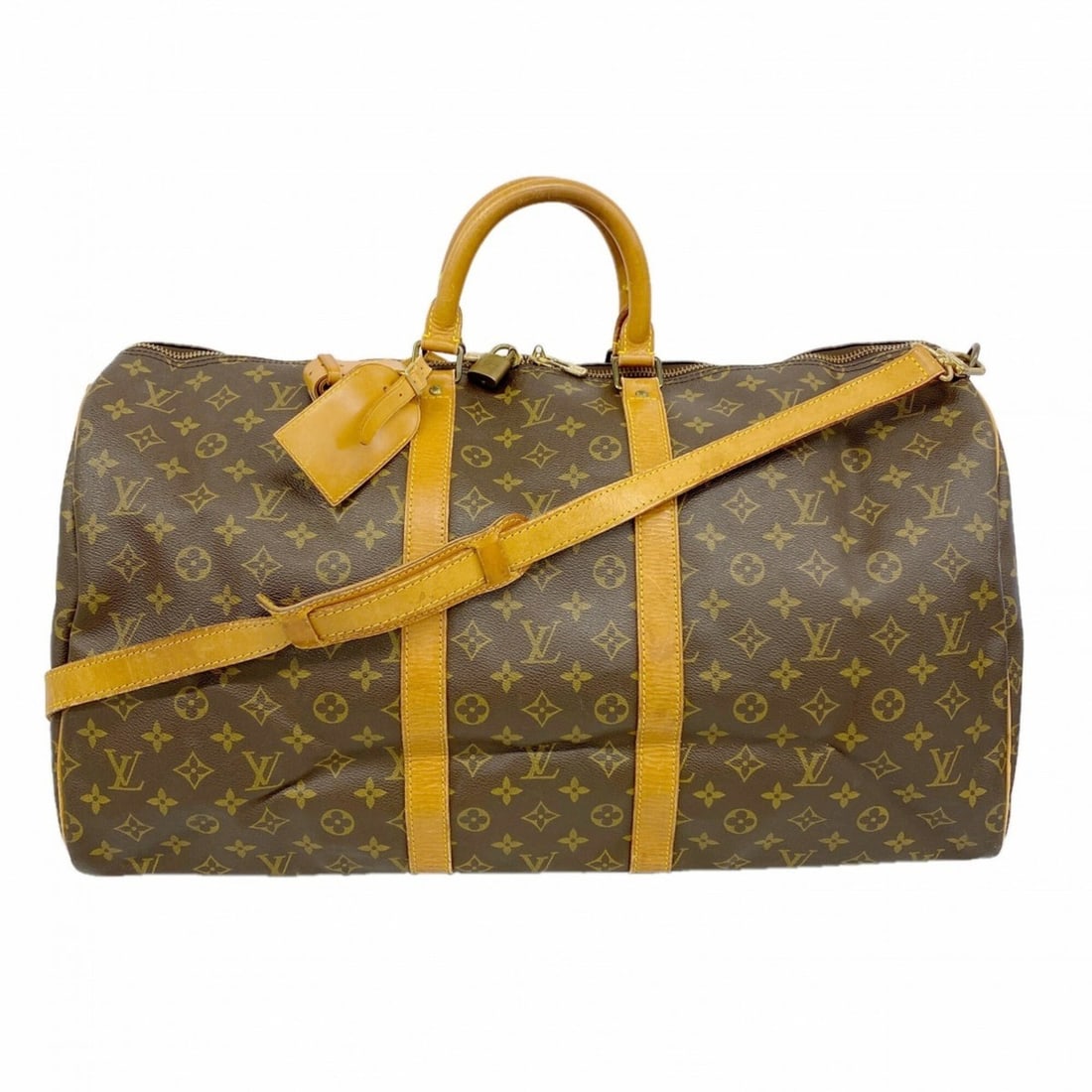 Louis Vuitton Bags - Boston Monogram Keepall Bandoulière 55 M41414 Brown Men's & Women's: --- Catalog ---Category: SizeSize (HxWxD): 31cm x 55cm x 26cm / 12.2'' x 21.65'' x 10.23''Category: DesignType: Boston bagColor: BrownGender: Men,WomenCategory: GeneralMPN: M41414Brand: Louis Vuitton-