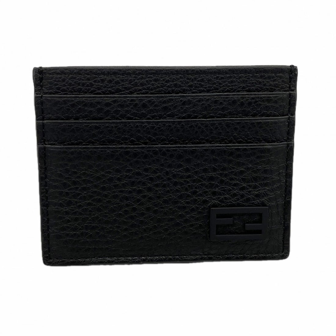 Fendi business card holder/card case, leather, black, for men and women.: --- Catalog ---Category: DesignType: Card caseColor: BlackGender: Men,WomenMaterial: Leather Category: GeneralBrand: FendiCategory: Physical PropertiesSize (HxWxD): 8cm x 10cm x 5mm / 3.14'' x 3.93'' 