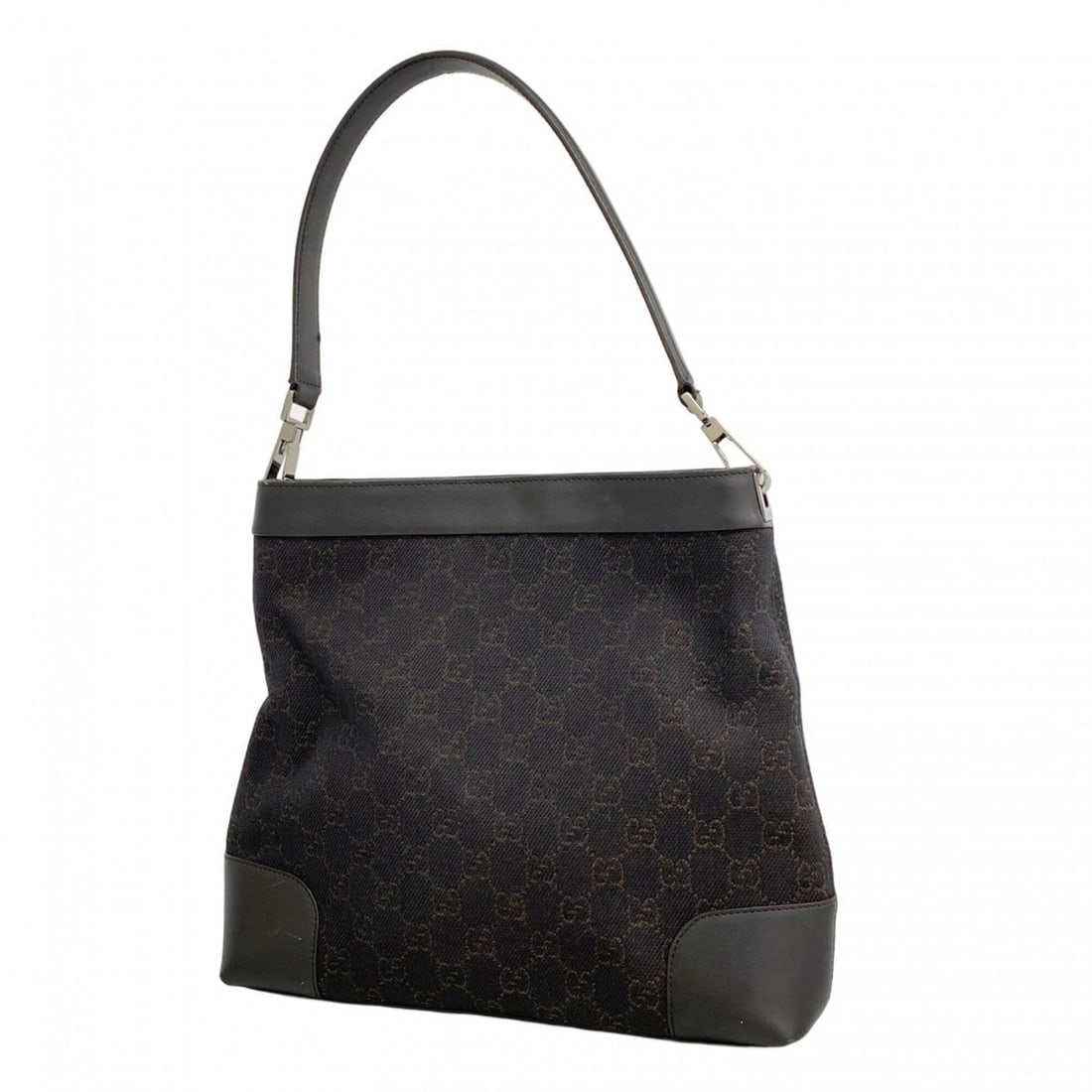 Gucci Shoulder Bag 143745 Denim Black Women's: --- Catalog ---Category: SizeSize (HxWxD): 26cm x 28cm x 7cm / 10.23'' x 11.02'' x 2.75''Category: DesignType: Shoulder bagColor: BlackGender: WomenMaterial: Denim Hardware Color: SilverCategory: Gene