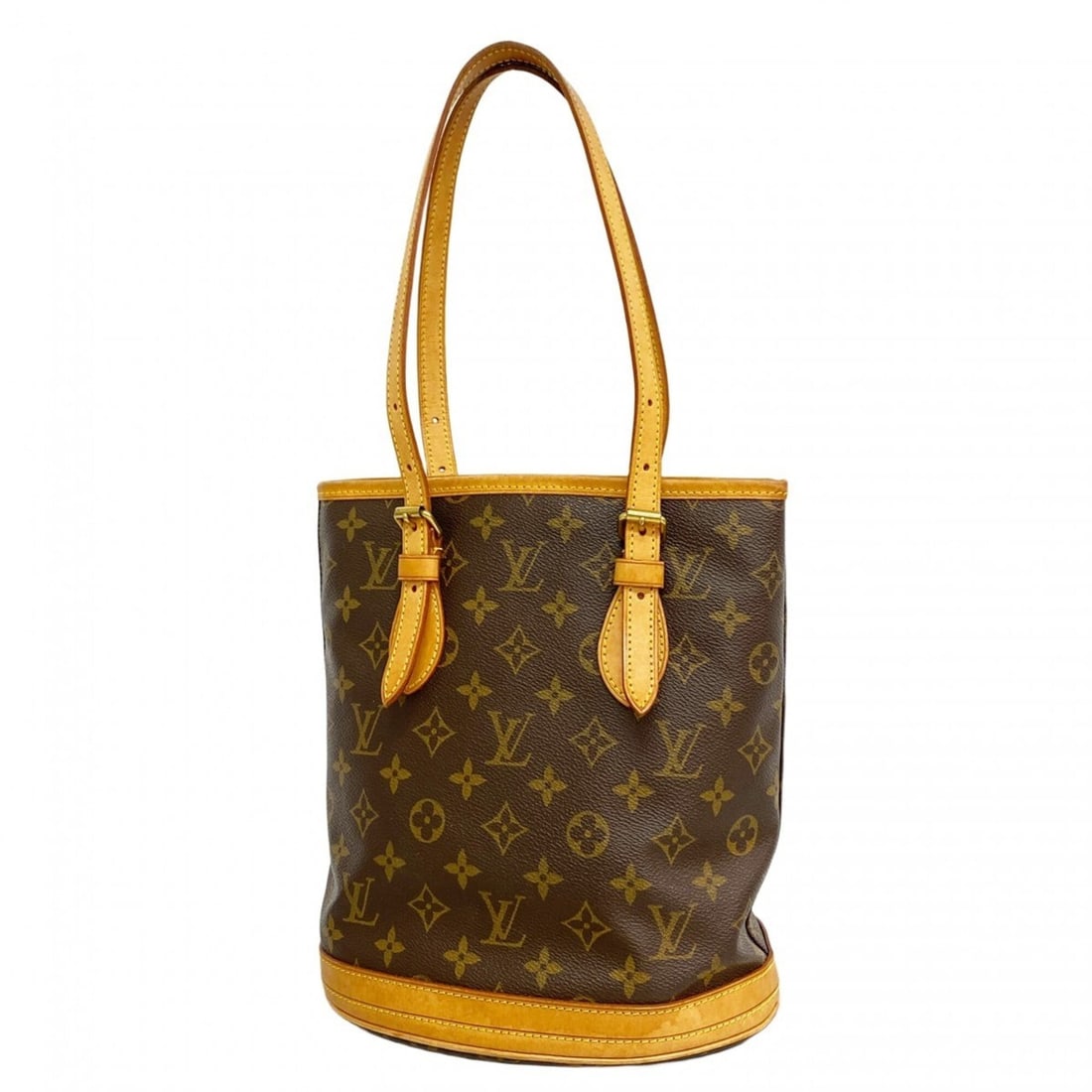 Louis Vuitton Monogram Bucket PM Tote Bag M42238 Brown (Women's): --- Catalog ---Category: SizeSize (HxWxD): 26.5cm x 22.5cm x 15.5cm / 10.43'' x 8.85'' x 6.1''Category: DesignType: Tote bagColor: BrownGender: WomenCategory: GeneralMPN: M42238Brand: Louis Vuitton---