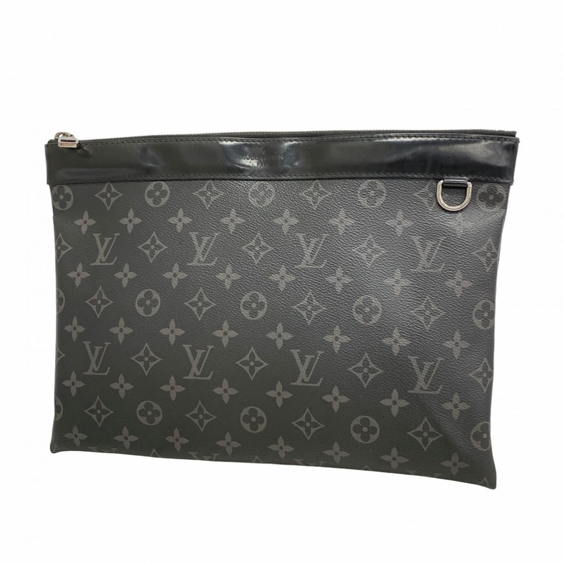 Louis Vuitton Monogram Eclipse Pochette Discovery Clutch Bag M62291 Black Men's: --- Catalog ---Category: SizeSize (HxWxD): 23.5cm x 32.5cm x 1cm / 9.25'' x 12.79'' x 0.39''Category: DesignType: Clutch bag, PochetteColor: BlackGender: MenCategory: GeneralMPN: M62291Brand: Louis Vu