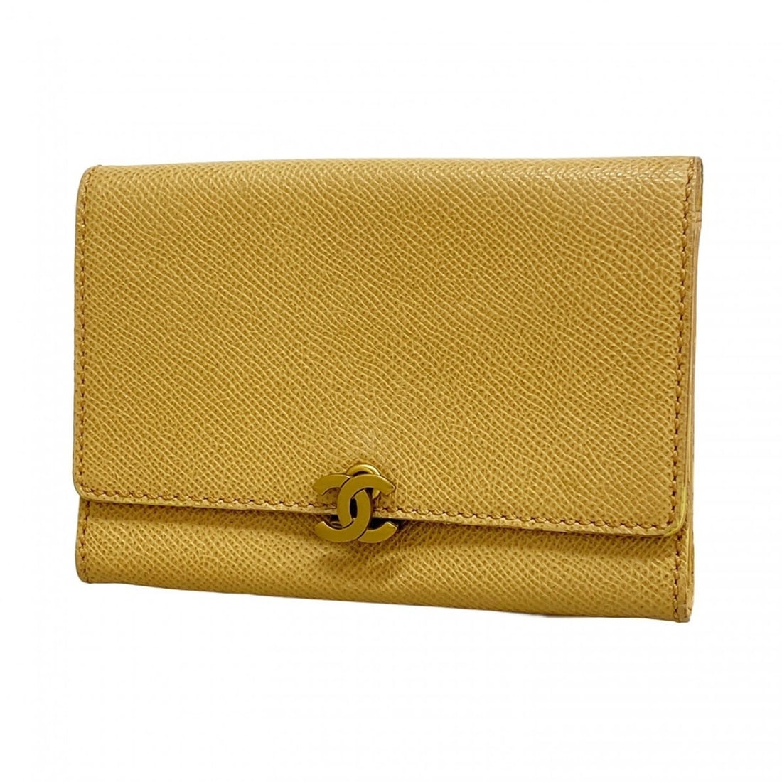 Chanel wallet, caviar leather, brown, women's.: --- Catalog ---Category: SizeSize (HxWxD): 10.5cm x 15cm x 1.5cm / 4.13'' x 5.9'' x 0.59''Category: DesignType: Wallet (bi-fold)Color: BrownGender: WomenMaterial: Grained Calfskin Category: GeneralBra