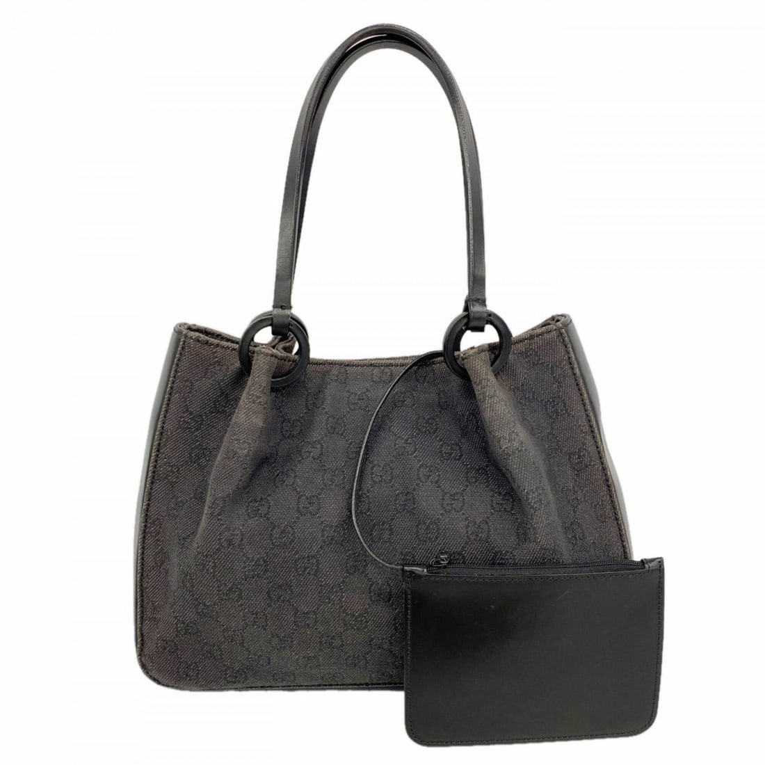 Gucci handbag 101919 denim gray black women's: --- Catalog ---Category: SizeSize (HxWxD): 23cm x 31cm x 9cm / 9.05'' x 12.2'' x 3.54''Category: DesignType: HandbagColor: Black, GrayGender: WomenMaterial: Denim Hardware Color: SilverCategory: Gener