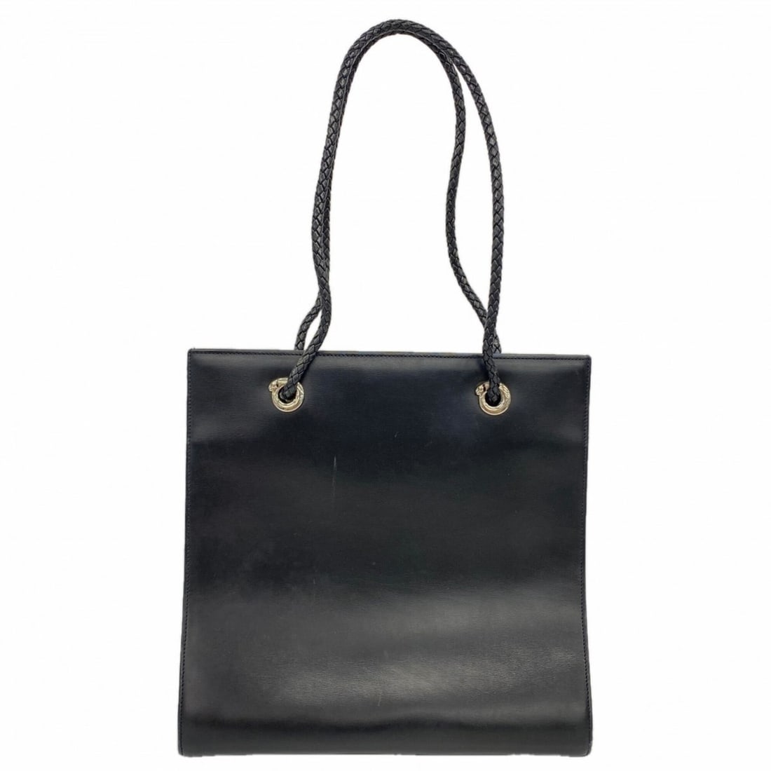 Cartier Panthère Tote Bag, Leather, Black, Women's: --- Catalog ---Category: SizeSize (HxWxD): 31cm x 30cm x 9cm / 12.2'' x 11.81'' x 3.54''Category: DesignType: Tote bagColor: BlackGender: WomenMaterial: Leather Hardware Color: SilverCategory: General