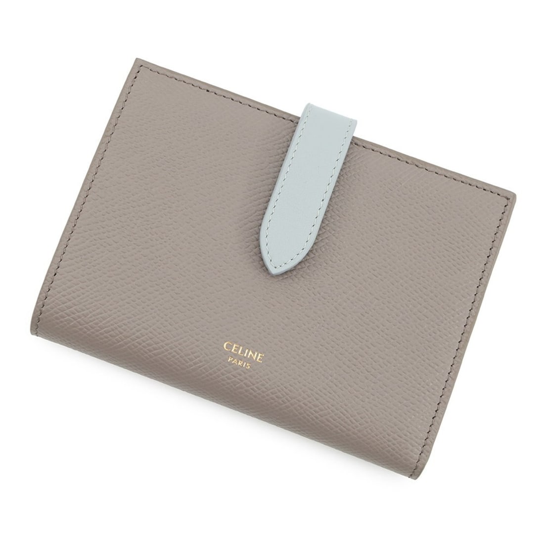 Celine Bi-fold Wallet Medium Strap Bi-color Grained Calf Leather 10B643BRU CELINE WALLET: --- Catalog ---Category: SizeSize (HxWxD): 10cm x 14cm / 3.93'' x 5.51''Category: DesignType: Wallet (bi-fold)Gender: WomenMaterial: Leather Category: GeneralMPN: 10B643Brand: CelineCountry of Origin: