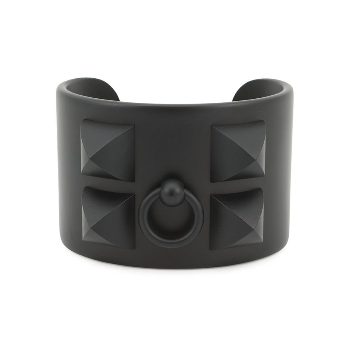 Hermes Collier de Chien Bracelet, Black, Sunset Aluminum, Size T2. (HERMES, Hermes, Bangle, HERMES (1 of 15)