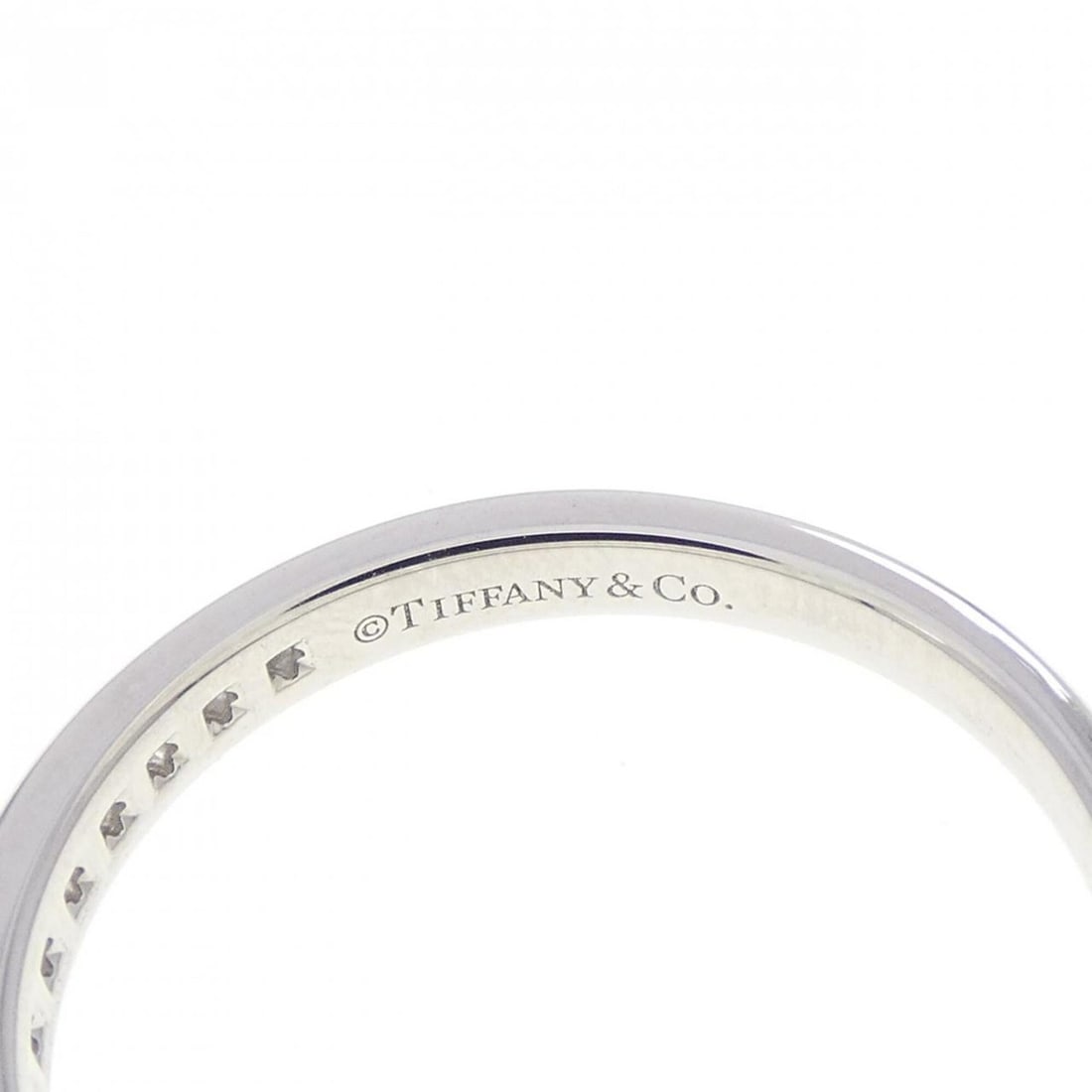 Tiffany Half Circle Channel Setting Ring - 4