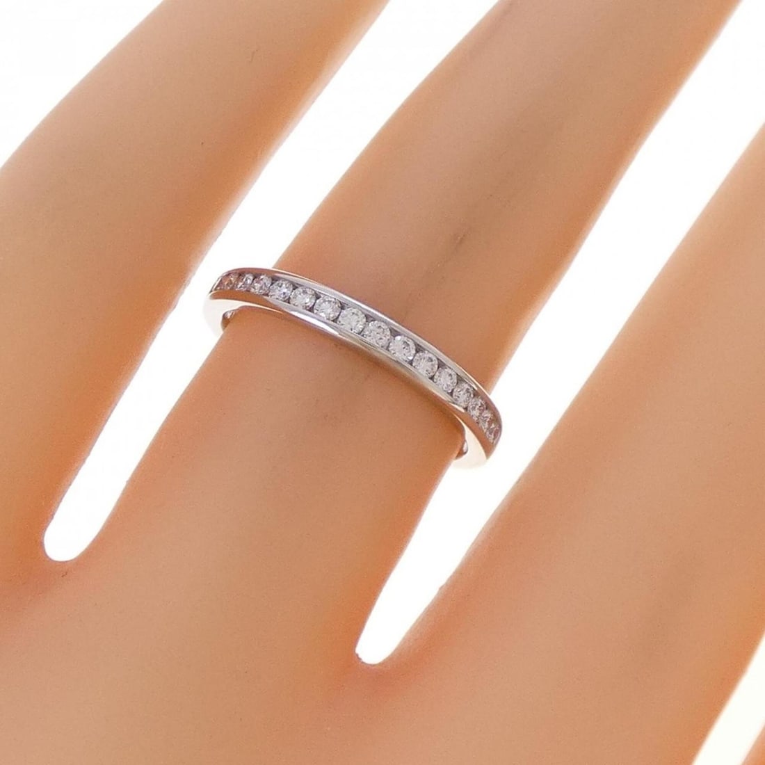 Tiffany Half Circle Channel Setting Ring - 5