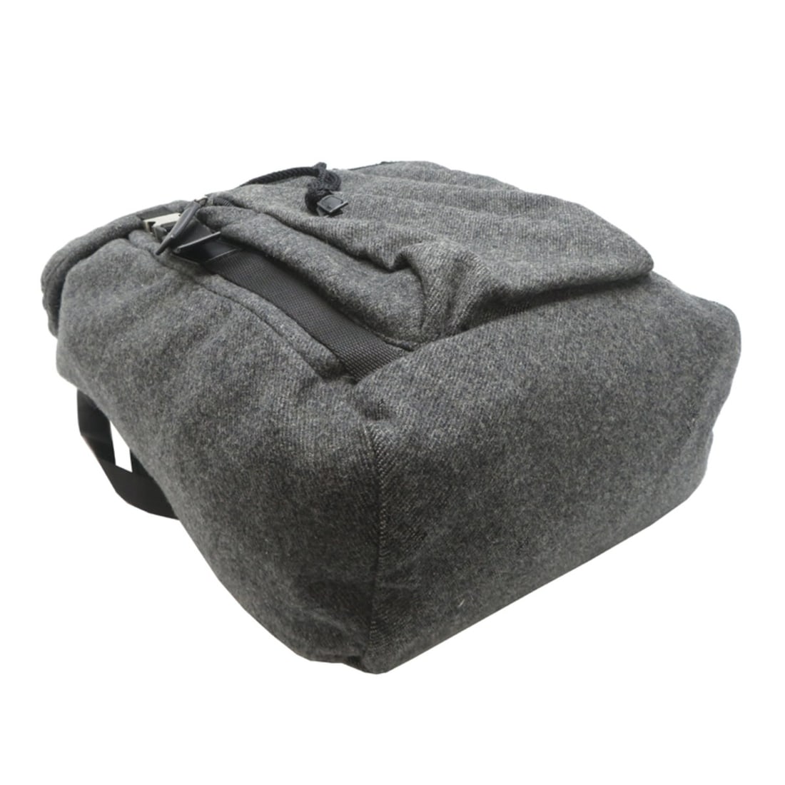 Prada Backpack for Men, Wool, Gray - 3