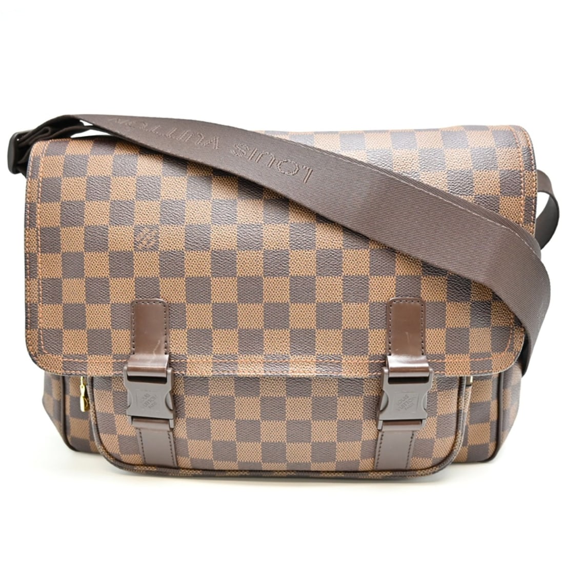 Louis Vuitton Messenger Melville Women's/Men's Shoulder Bag N51125 (Discontinued) Damier Brown: --- Catalog ---Category: SizeSize (HxWxD): 24cm x 32cm x 11cm / 9.44'' x 12.59'' x 4.33''Category: DesignType: Shoulder bagColor: BrownGender: Men,WomenMaterial: Damier Canvas Category: GeneralMPN: N5