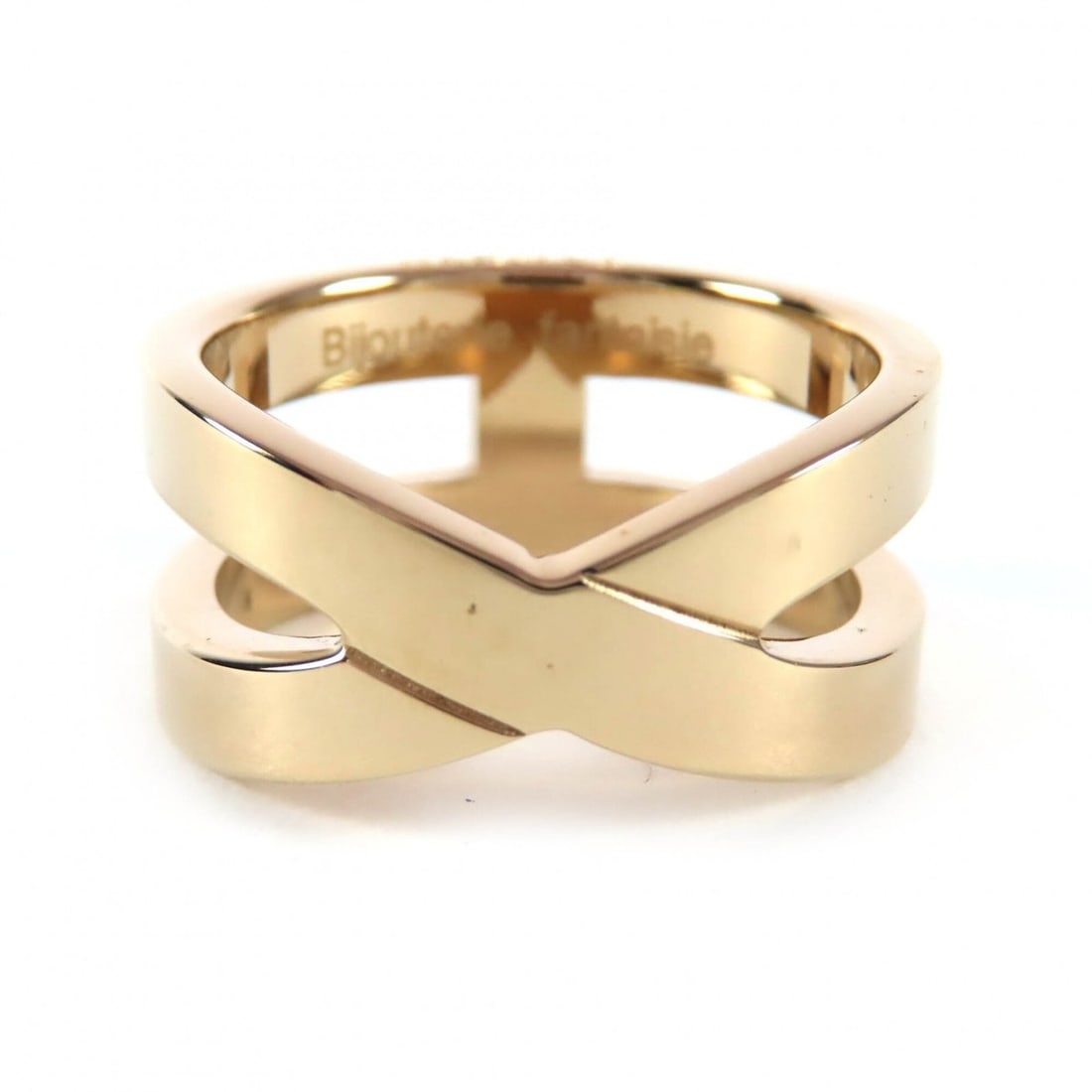HERMES Ruban BIJOUTERIE FANTAISIE H-motif scarf ring, gold, women's. Highly recommended!: --- Catalog ---Category: SizeWidth: 12mm / 0.47''Category: DesignType: Band ringColor: GoldGender: WomenCategory: GeneralBrand: Hermes--- Item List ---Section: ConditionRanking: Rank S Used - Mint con