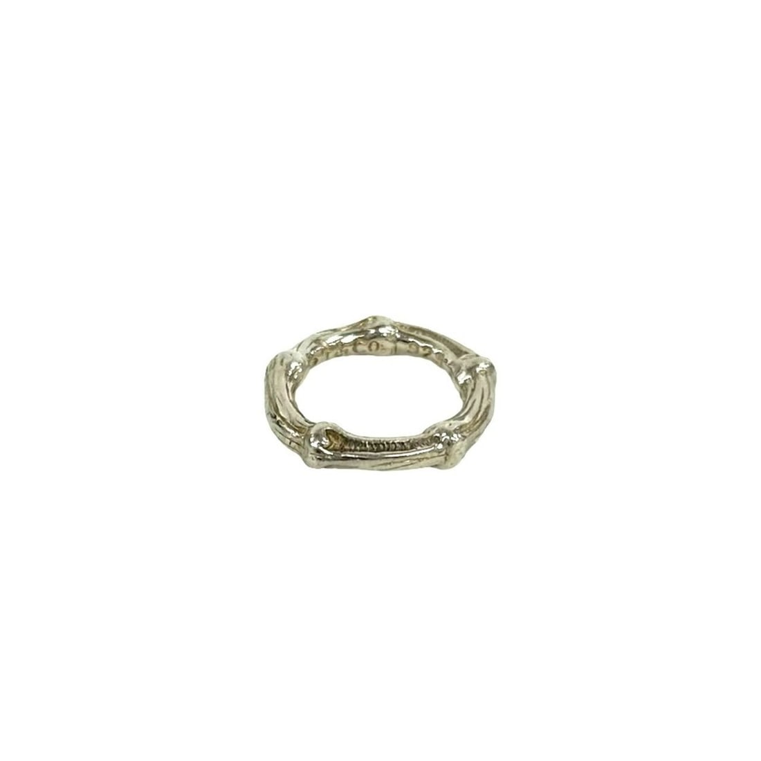 TIFFANY&Co. Tiffany Bamboo Sterling Silver 925 Ring, Finger Accessory, Silver, 23908: --- Catalog ---Category: SizeJP Size: 5US Size: 3.5Category: DesignType: Band ringColor: SilverGender: WomenMaterial: Silver 925Category: GeneralBrand: Tiffany--- Item List ---Section: ConditionRankin