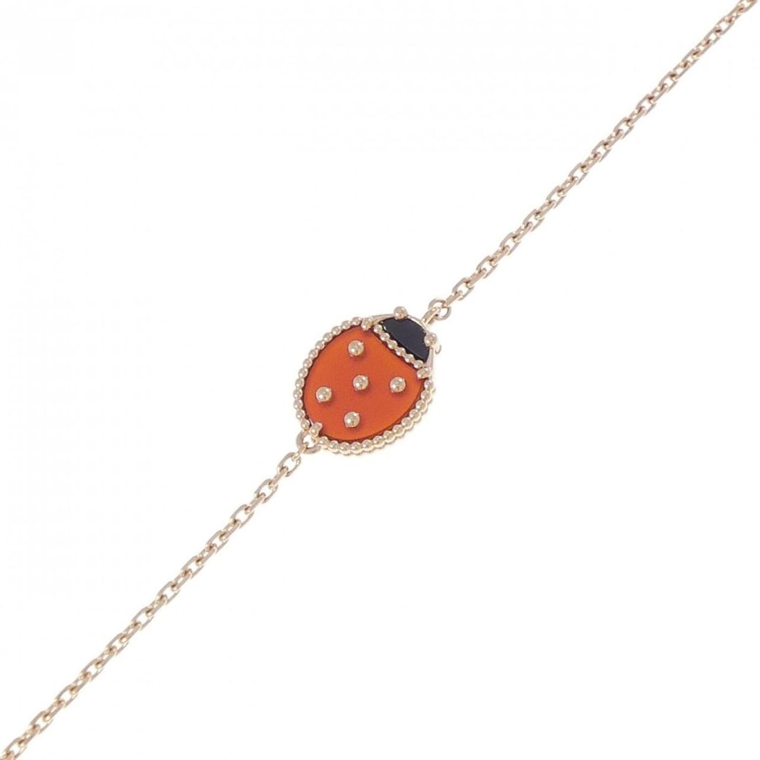 Van Cleef & Arpels Lucky Spring Closed Wing Ladybug Bracelet: --- Catalog ---Category: SizeLength: 16cm - 17.5cm / 6.29'' - 6.88''Category: DesignType: Charm braceletGender: WomenMaterial: Pink gold (18K)Category: GeneralBrand: Van Cleef & Arpels--- Item List --
