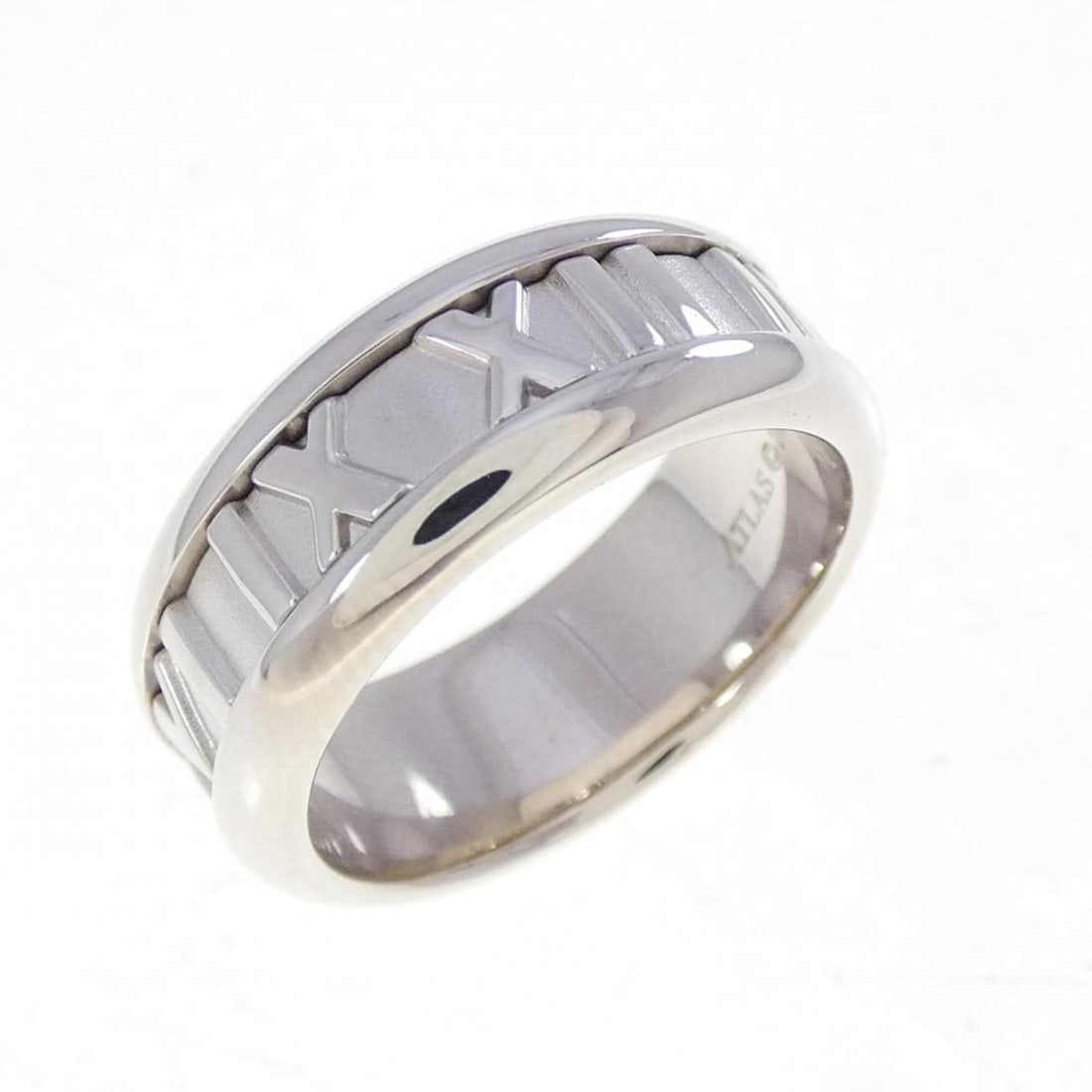 Tiffany Atlas Ring: --- Catalog ---Category: SizeJP Size: 7.5US Size: 4Category: DesignColor: White goldGender: WomenMaterial: White goldCategory: GeneralBrand: Tiffany--- Item List ---Section: ConditionRanking: Rank A U