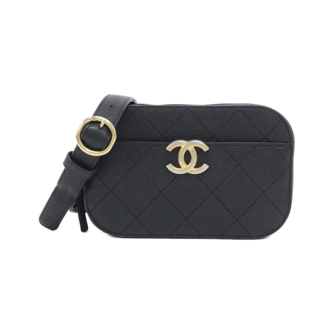 Chanel AS0311 Waist Bag: --- Catalog ---Category: SizeSize (HxWxD): 11cm x 17cm x 5cm / 4.33'' x 6.69'' x 1.96''Category: DesignType: Fanny packColor: BlackGender: Women,MenMaterial: Grained Calfskin Category: GeneralBrand: C